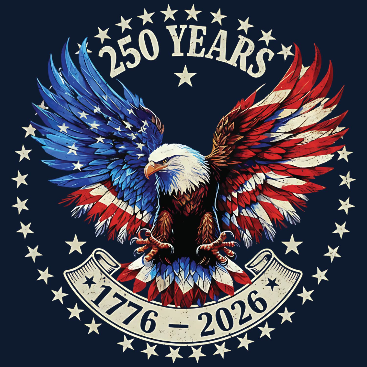 Tantra 250 Years Strong 1776-2026 Cotton Unisex T-Shirt Black Round Neck Everyday Casual Wear Original Since 1997 Shipping Globally