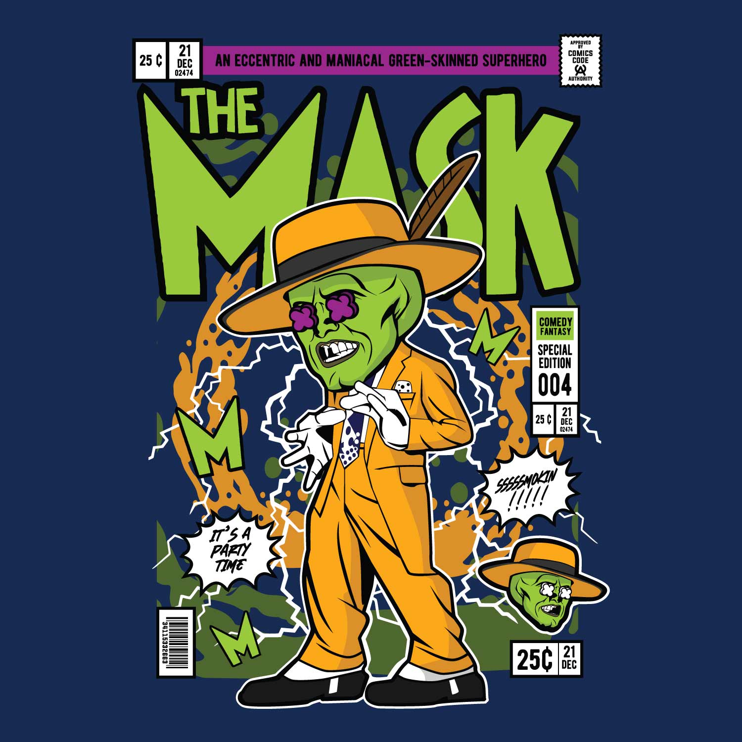 The Mask Back Print – Tantra Original Brand Since 1997 – Unisex Cotton Tee Everyday Chill wear - Shipping Globally!