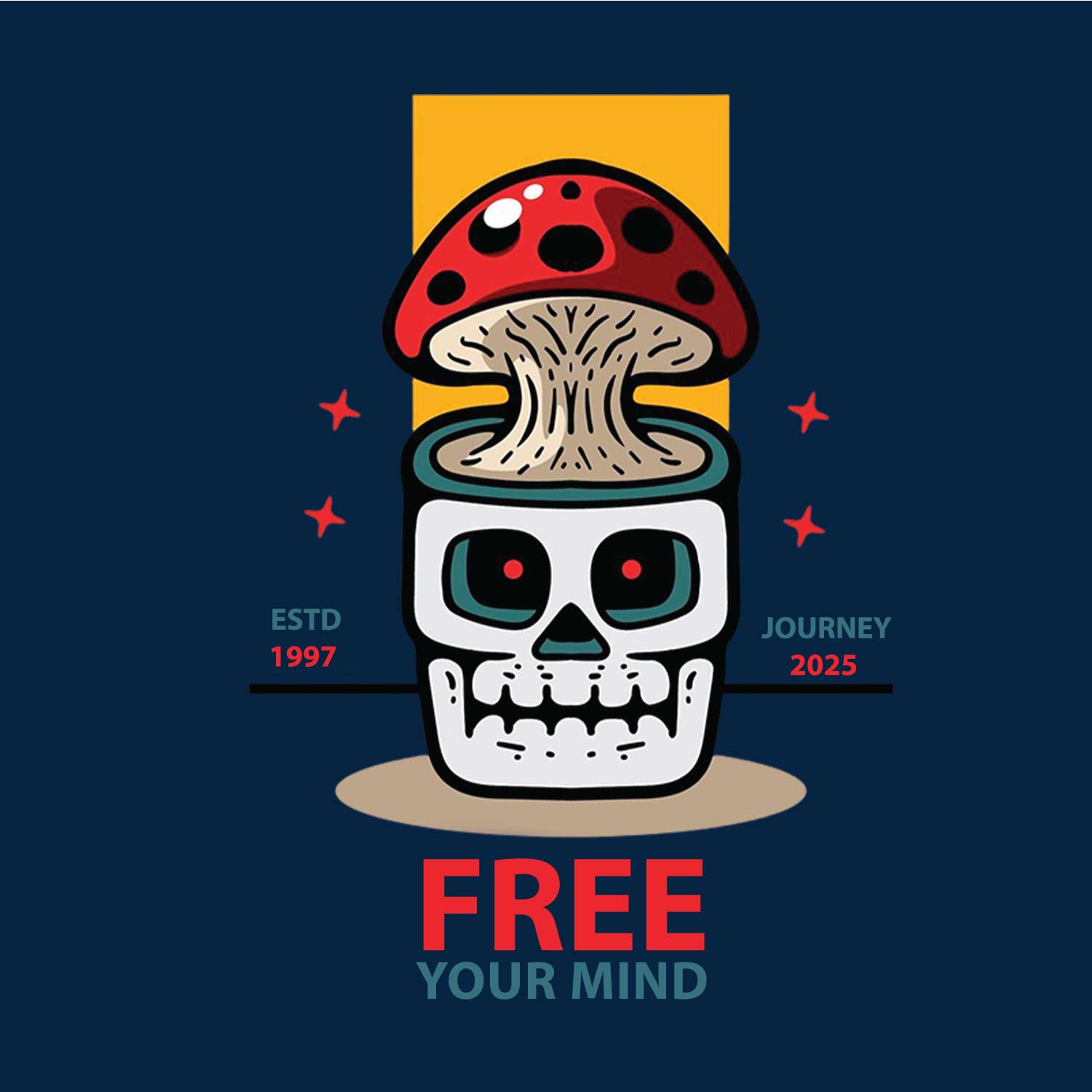 Free Your Mind 2 – Tantra Original Since 1997 – Unisex Cotton Tee Everyday Wear – Shipping Globally!