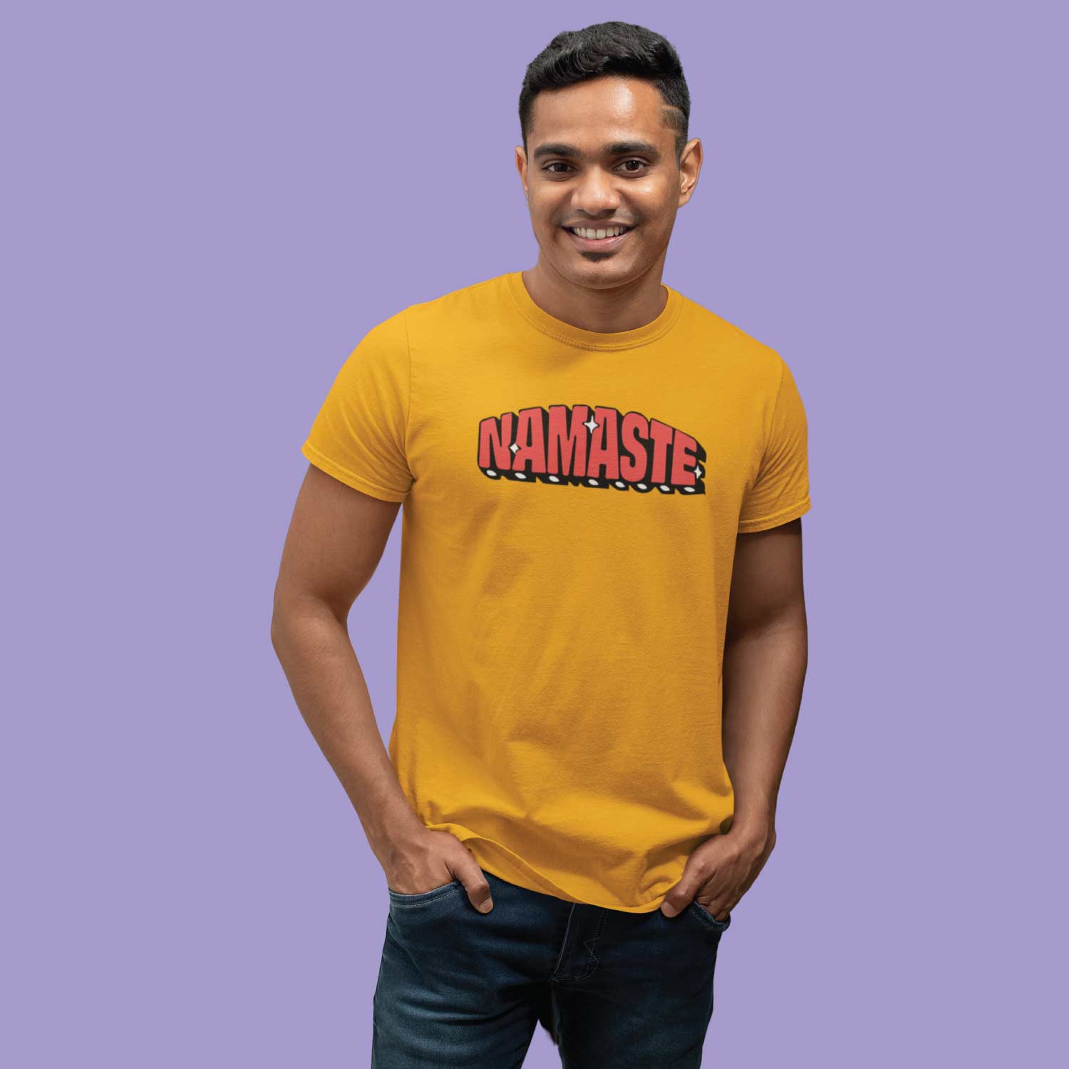 Namaste 2 – Tantra Original Brand Since 1997 – Unisex Graphic Cotton Tee – Spiritual-Inspired Everyday Wear - Shipping Globally!