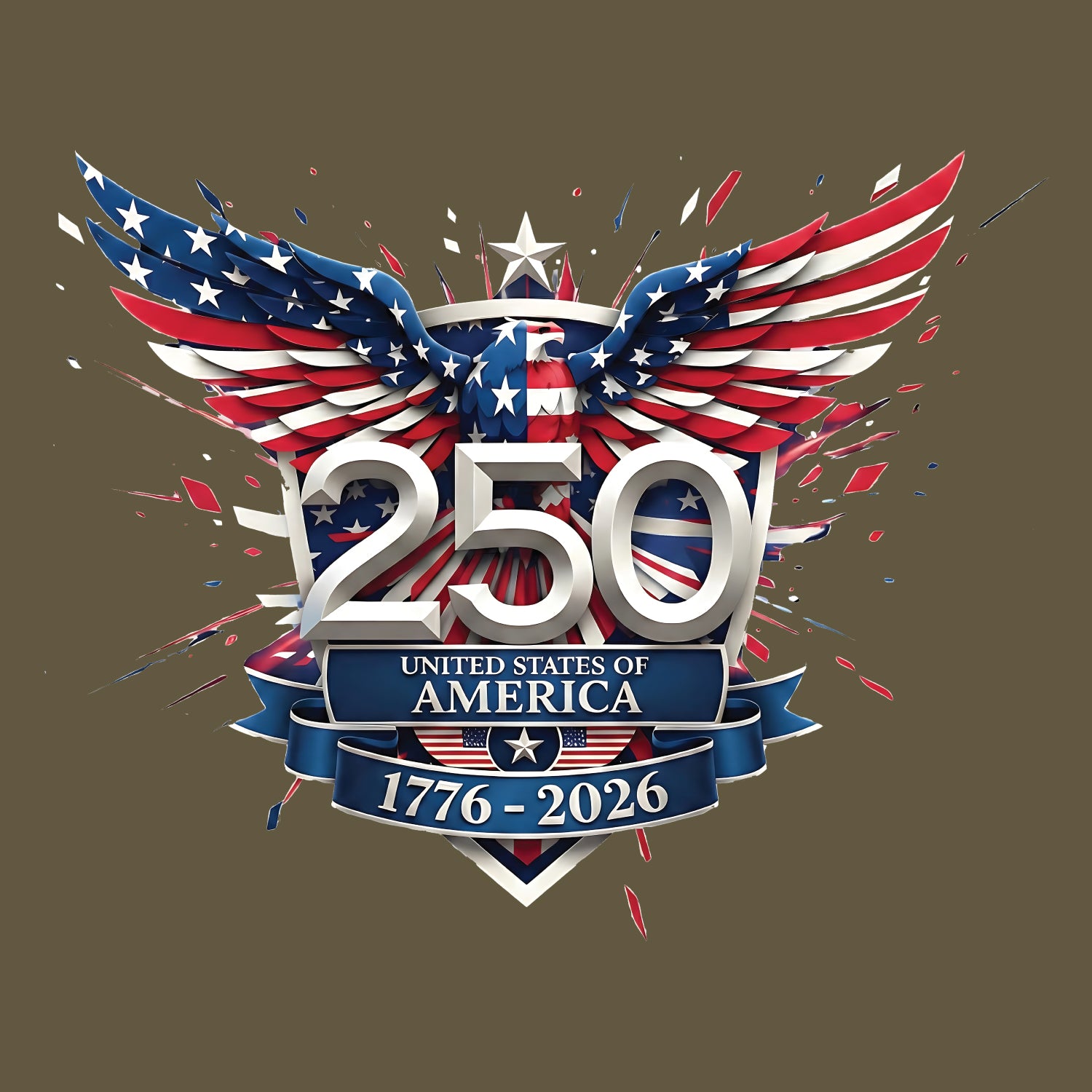 Tantra 250 Years Strong 1776-2026 Cotton Unisex T-Shirt Black Round Neck Everyday Casual Wear Original Since 1997 Shipping Globally