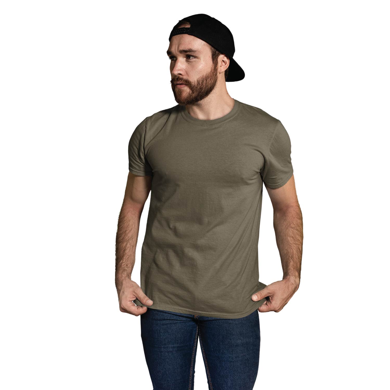 Tantra Pack of 4 Plain T-Shirts Black Navy Blue Red Olive Green Unisex Cotton Everyday Casual Wear Original Since 1997 Shipping Globally