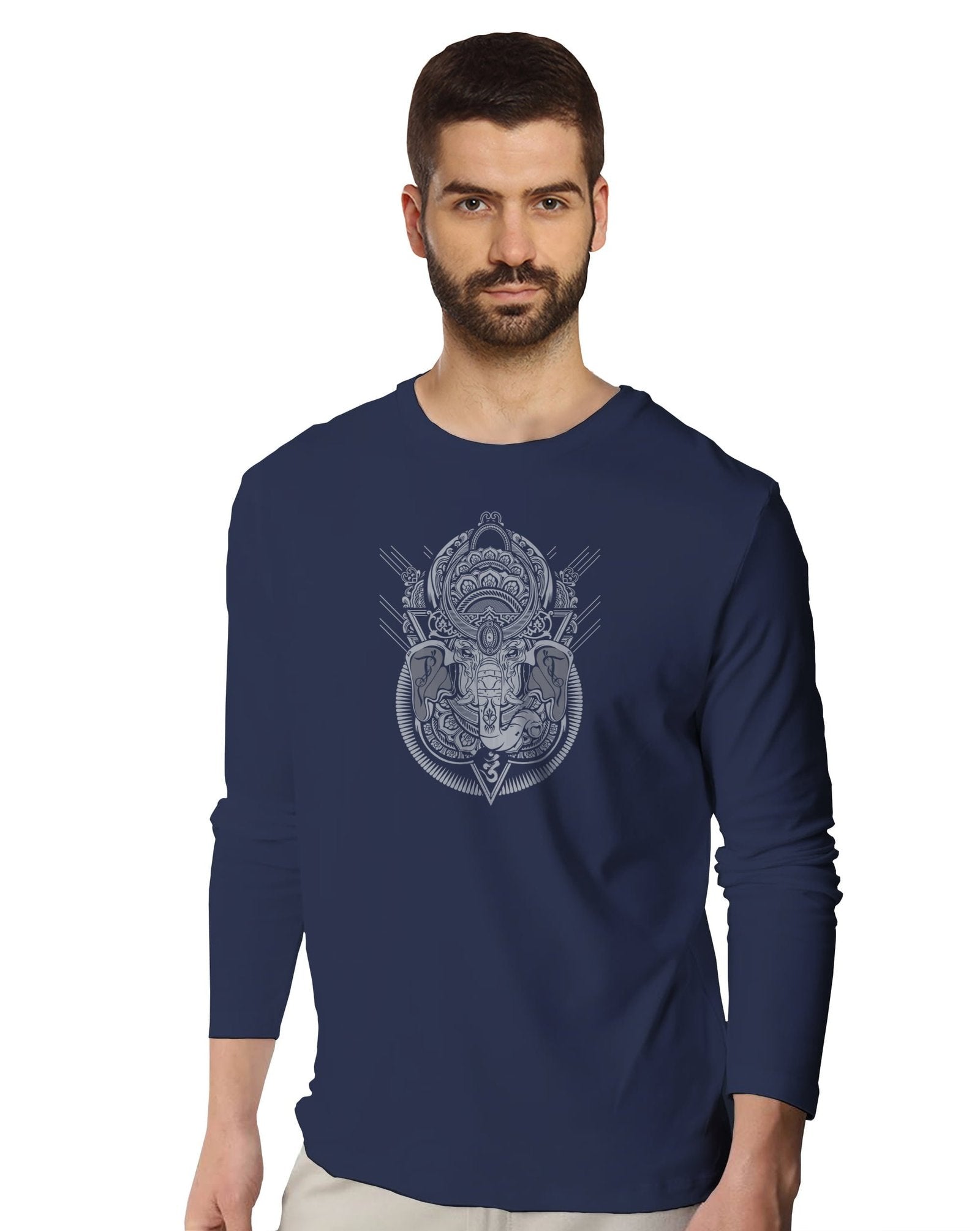 Om Ganesha (Full Sleeves) - Mens T-shirts - Shipping Globally!