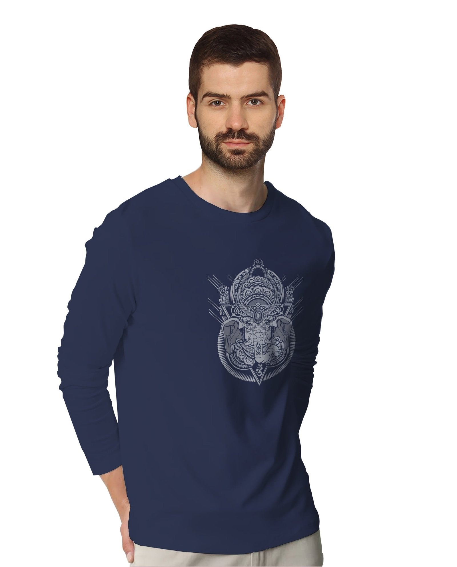Om Ganesha (Full Sleeves) - Mens T-shirts - Shipping Globally!