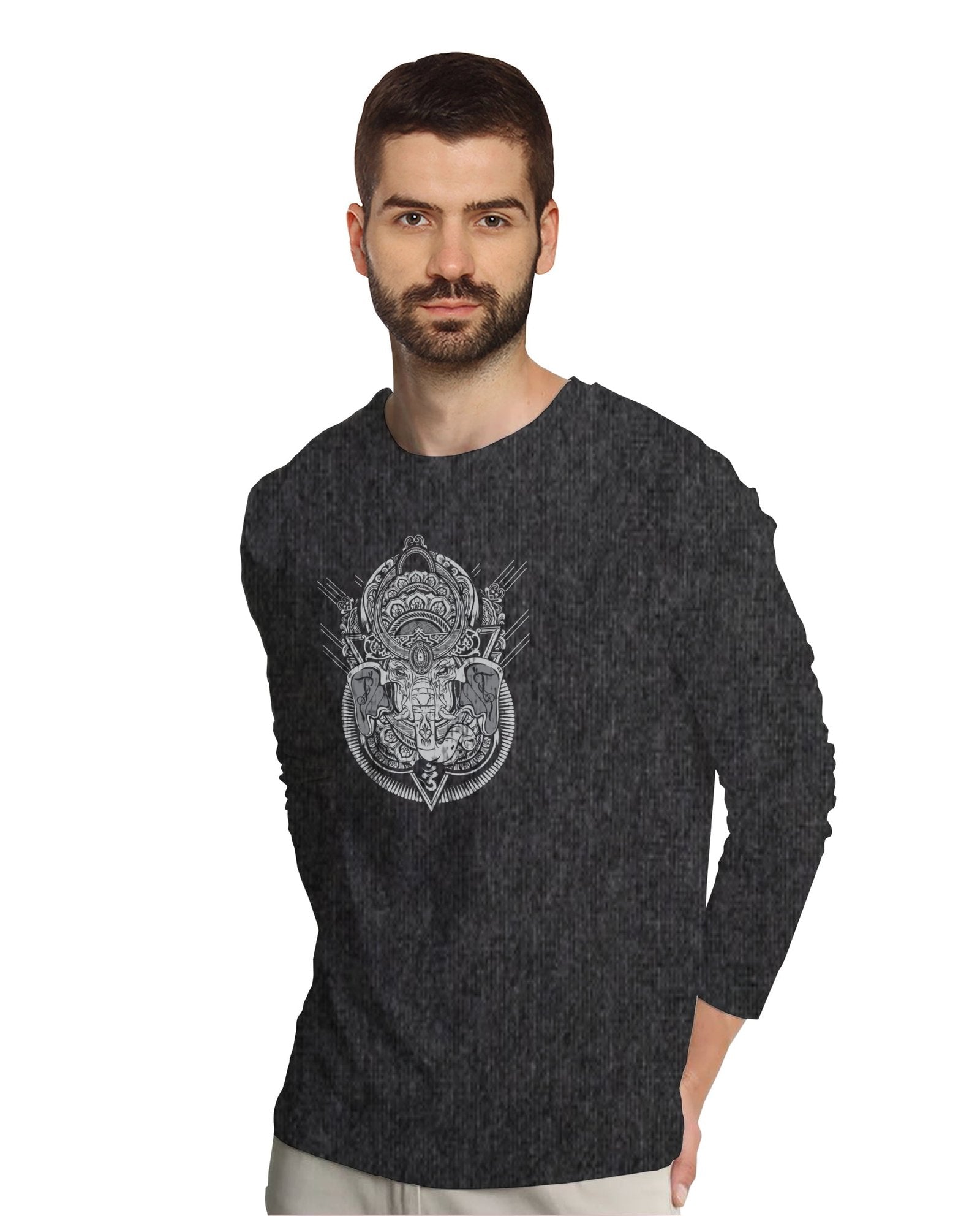 Om Ganesha (Full Sleeves) - Mens T-shirts - Shipping Globally!