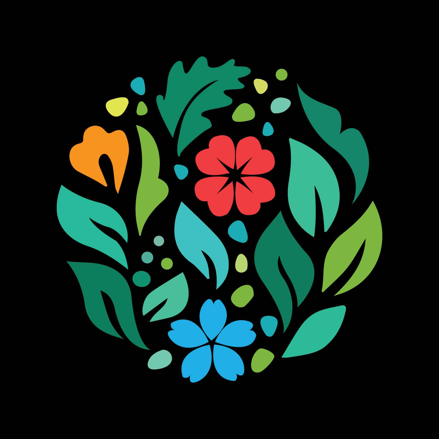 Tantra Pretty Leaves Women's 100% Cotton Round Neck Graphic Printed T-Shirt - Shipping Globally!