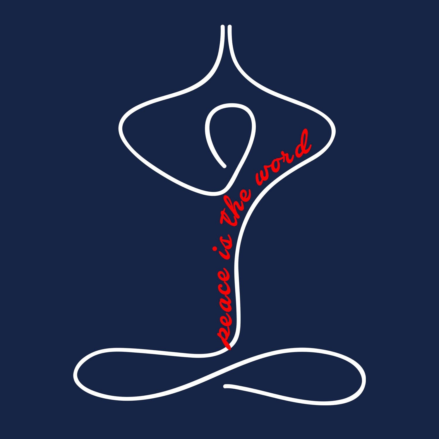 Peace Word - Mens T-shirts - Shipping Globally!