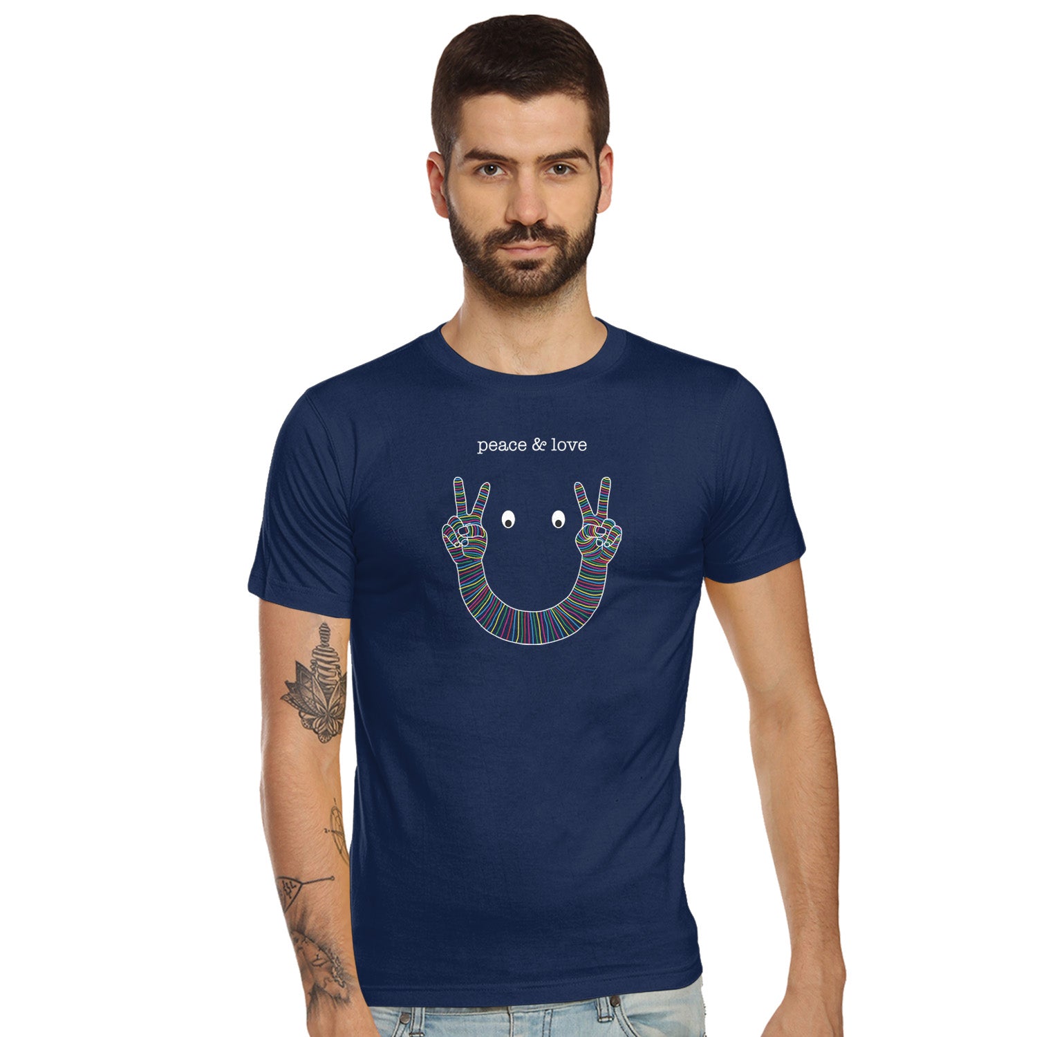 Tantra Peace Love 2 Graphic Cotton Unisex T-Shirt Everyday Casual Wear Original Since 1997