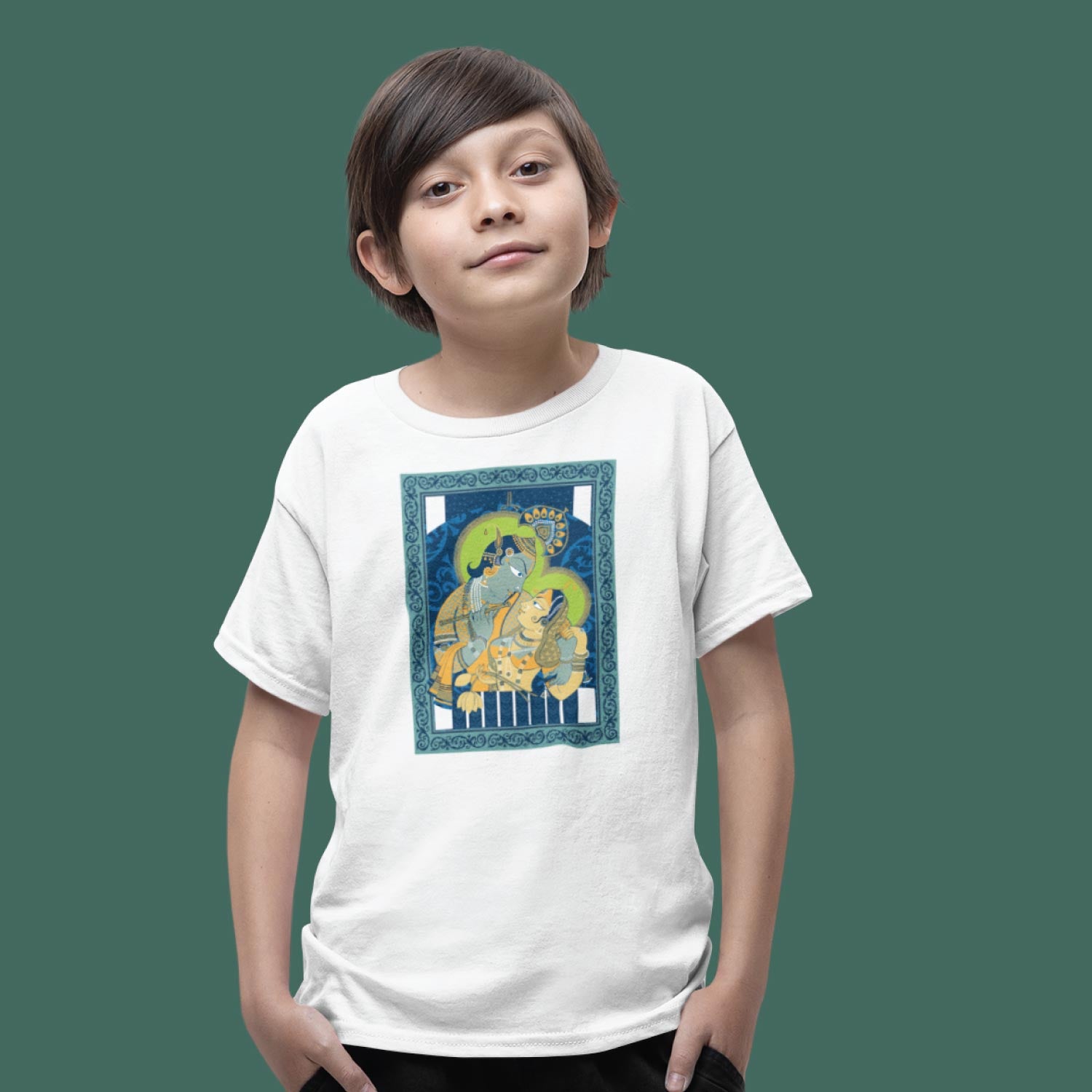 Radha Kirshna – Kids Cotton Tee – Tantra Original Since 1997 – Shipping Globally!