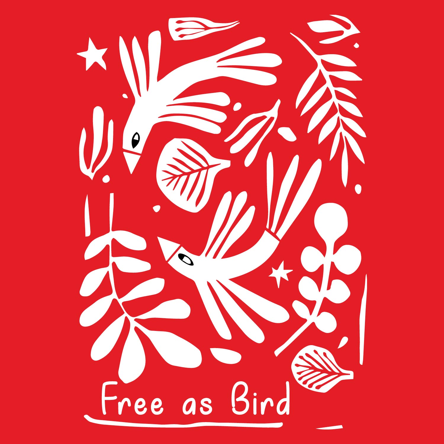 Tantra Free As Bird Women’s Cotton Graphic T-Shirt Everyday Casual Wear Original Since 1997 Shipping Globally