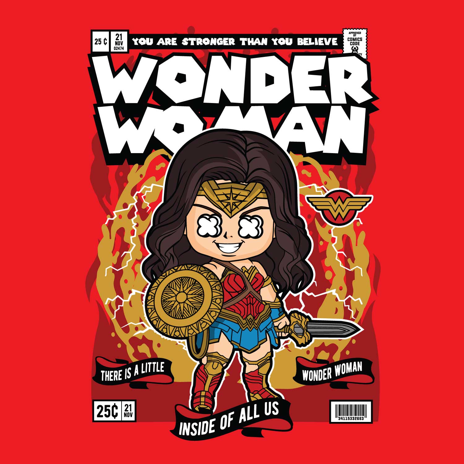 Wonder Woman – Tantra Original Brand Since 1997 – Women’s Cotton Tee Everyday Wear - Shipping Globally!