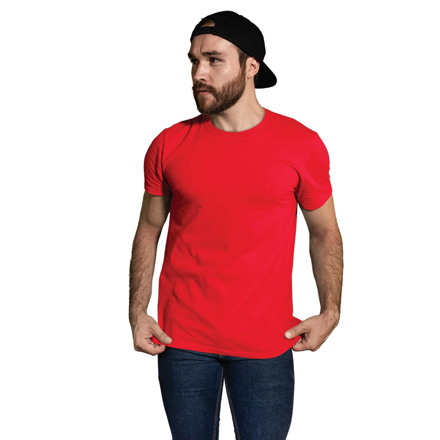 Tantra Pack of 4 Plain T-Shirts Black Navy Blue Red Olive Green Unisex Cotton Everyday Casual Wear Original Since 1997 Shipping Globally