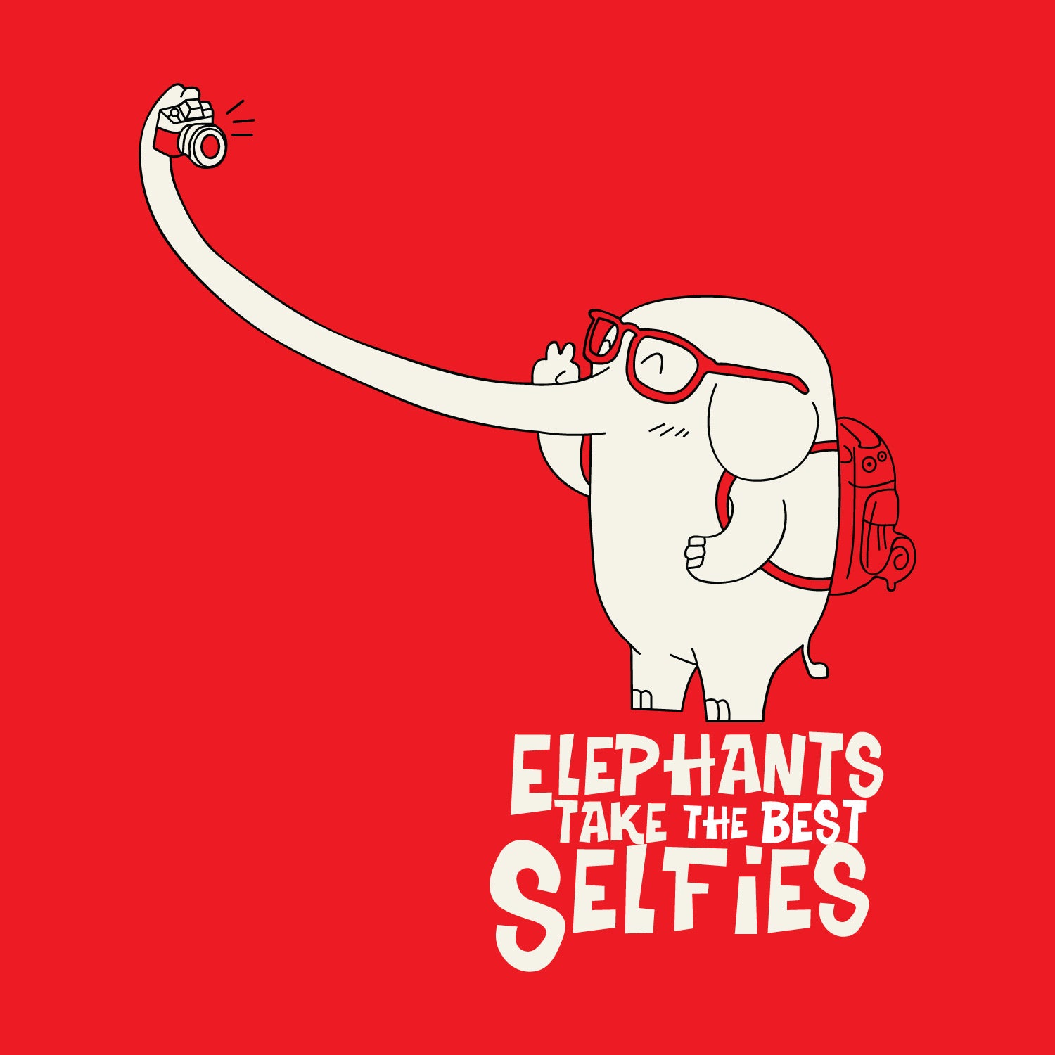 Tantra Elephant Selfie Women’s Cotton T-Shirt Everyday Casual Wear Original Since 1997 Shipping Globally