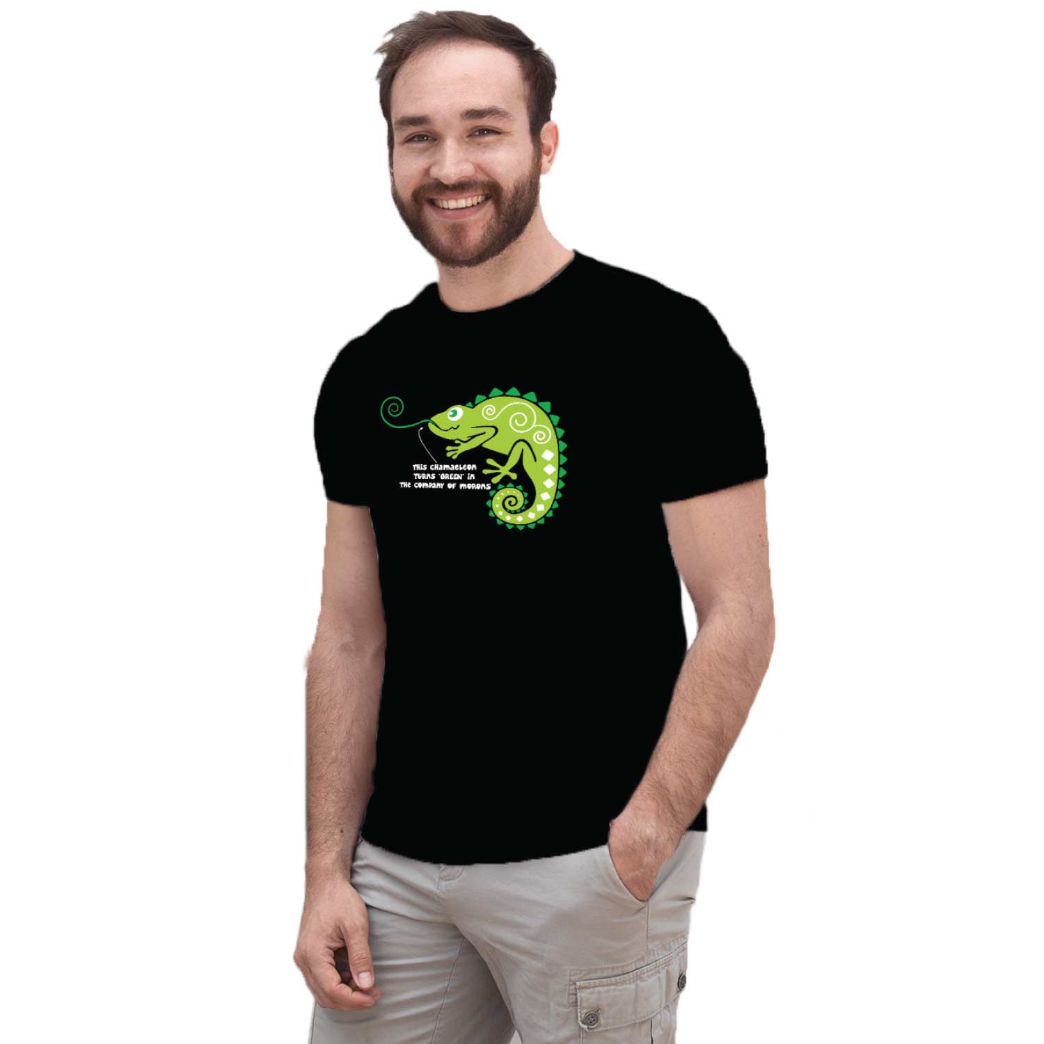 Lizard Moron - Tantra Original Brand Since 1997 - Unisex Graphic Cotton Tee – Edgy Reptile Print Tee - Shipping Globally!
