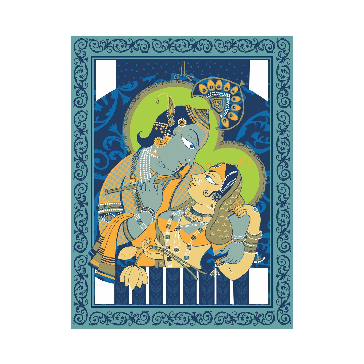 Radha Kirshna – Kids Cotton Tee – Tantra Original Since 1997 – Shipping Globally!