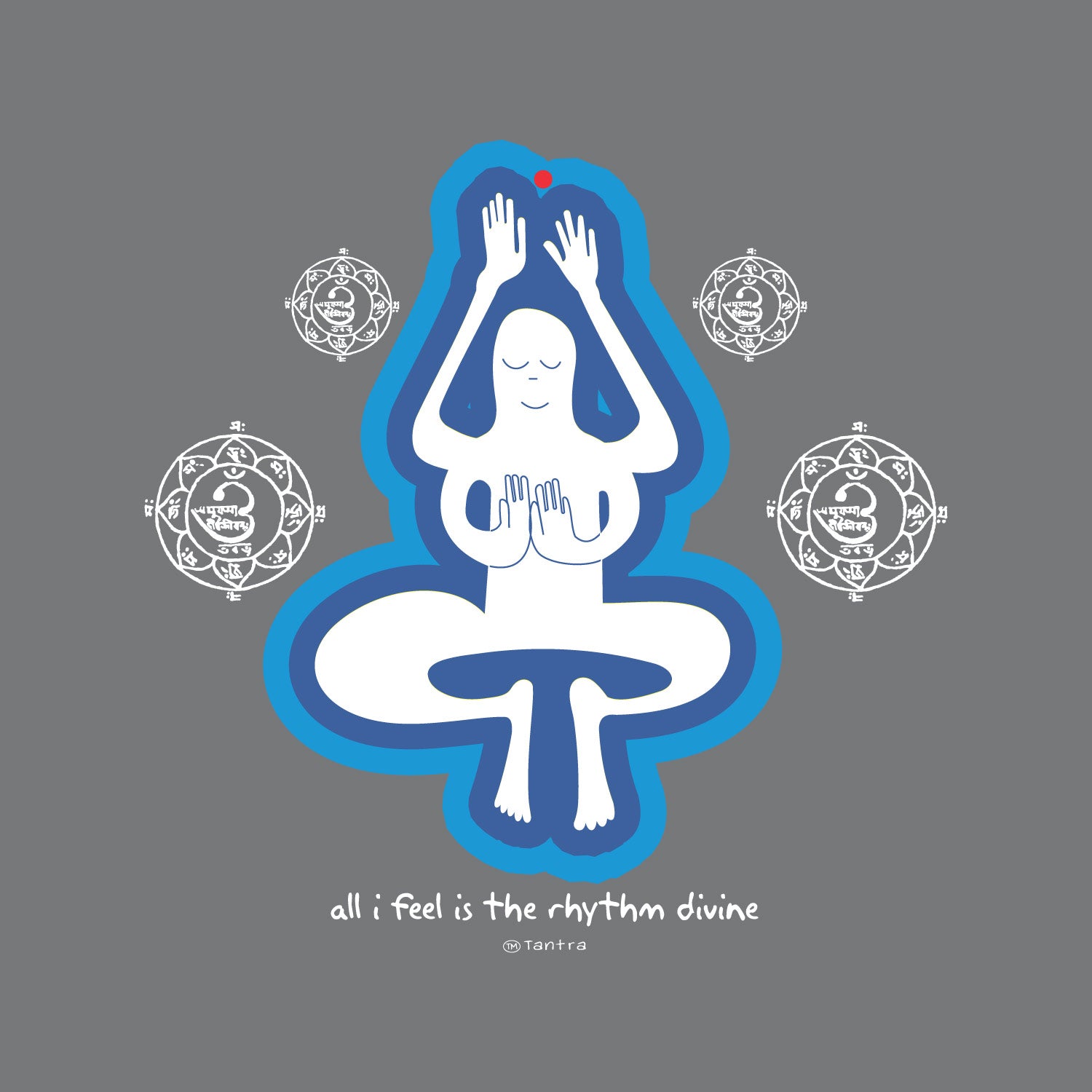 Rhythm Divine Graphic Tee - Tantra Original Brand (Since 1997) - Premium Cotton, Casual Wear - Shipping Globally!