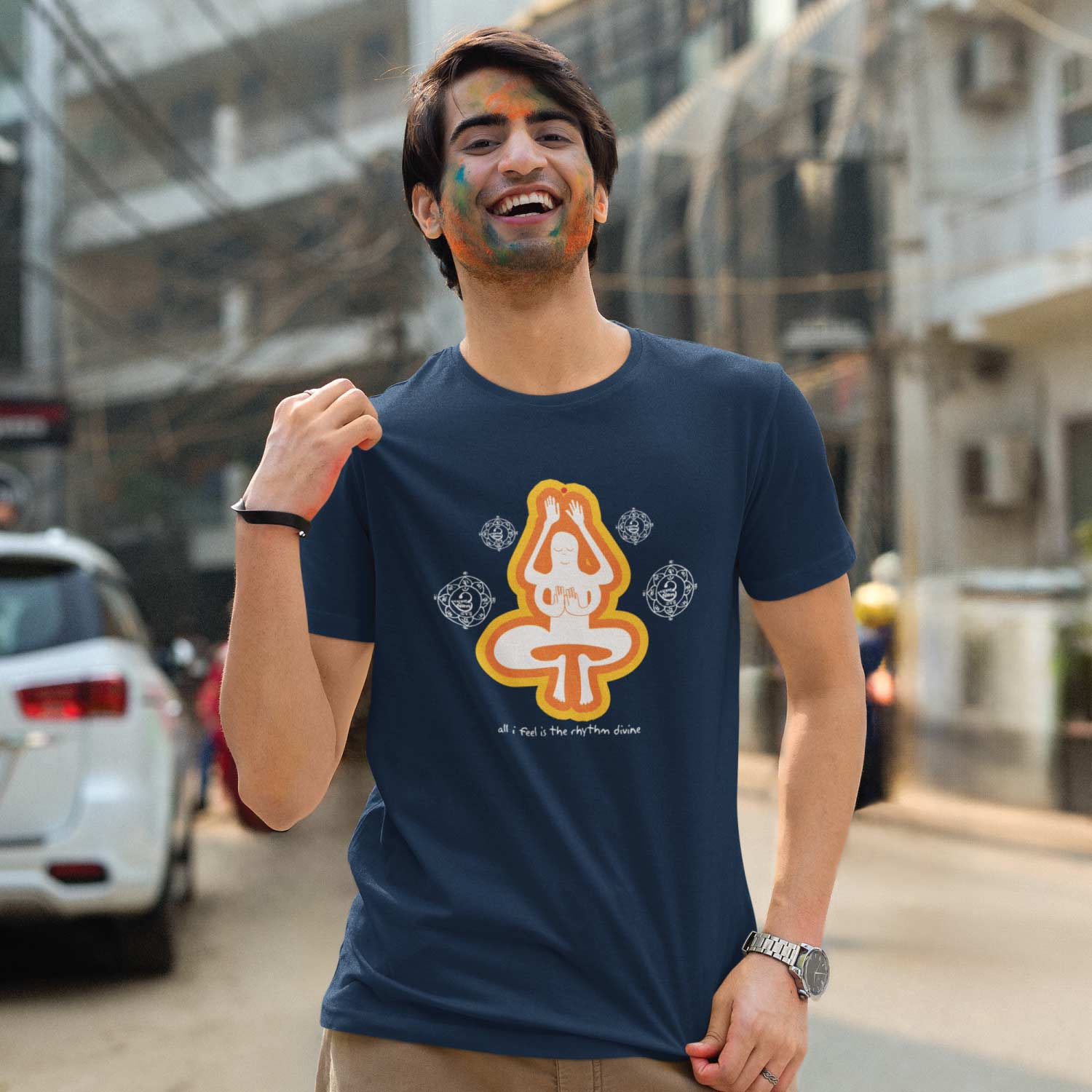 Rhythm Divine Graphic Tee - Tantra Original Brand (Since 1997) - Premium Cotton, Casual Wear - Shipping Globally!