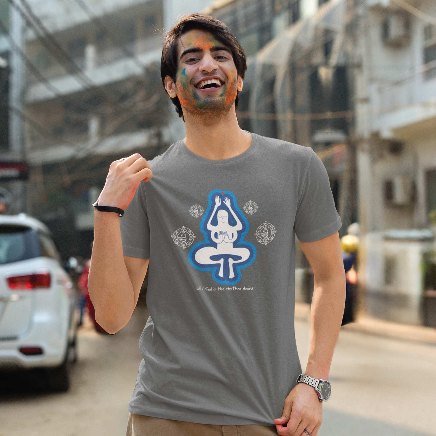 Rhythm Divine Graphic Tee - Tantra Original Brand (Since 1997) - Premium Cotton, Casual Wear - Shipping Globally!