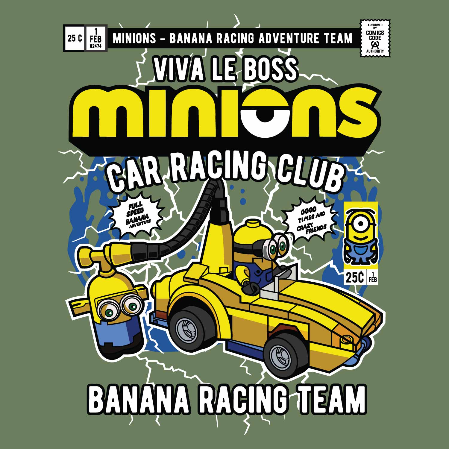 Minions Back Print – Tantra Original Brand Since 1997 – Unisex Cotton Tee – Fun Everyday Wear - Shipping Globally!