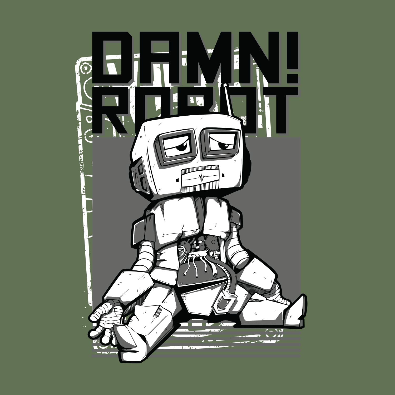 Damn! Oversize Back Print – Tantra Original Brand Since 1997 – Unisex Cotton Tee Everyday Wear - Shipping Globally!