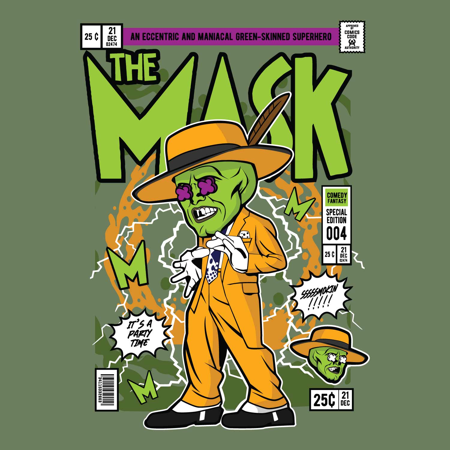 The Mask Back Print – Tantra Original Brand Since 1997 – Unisex Cotton Tee Everyday Chill wear - Shipping Globally!