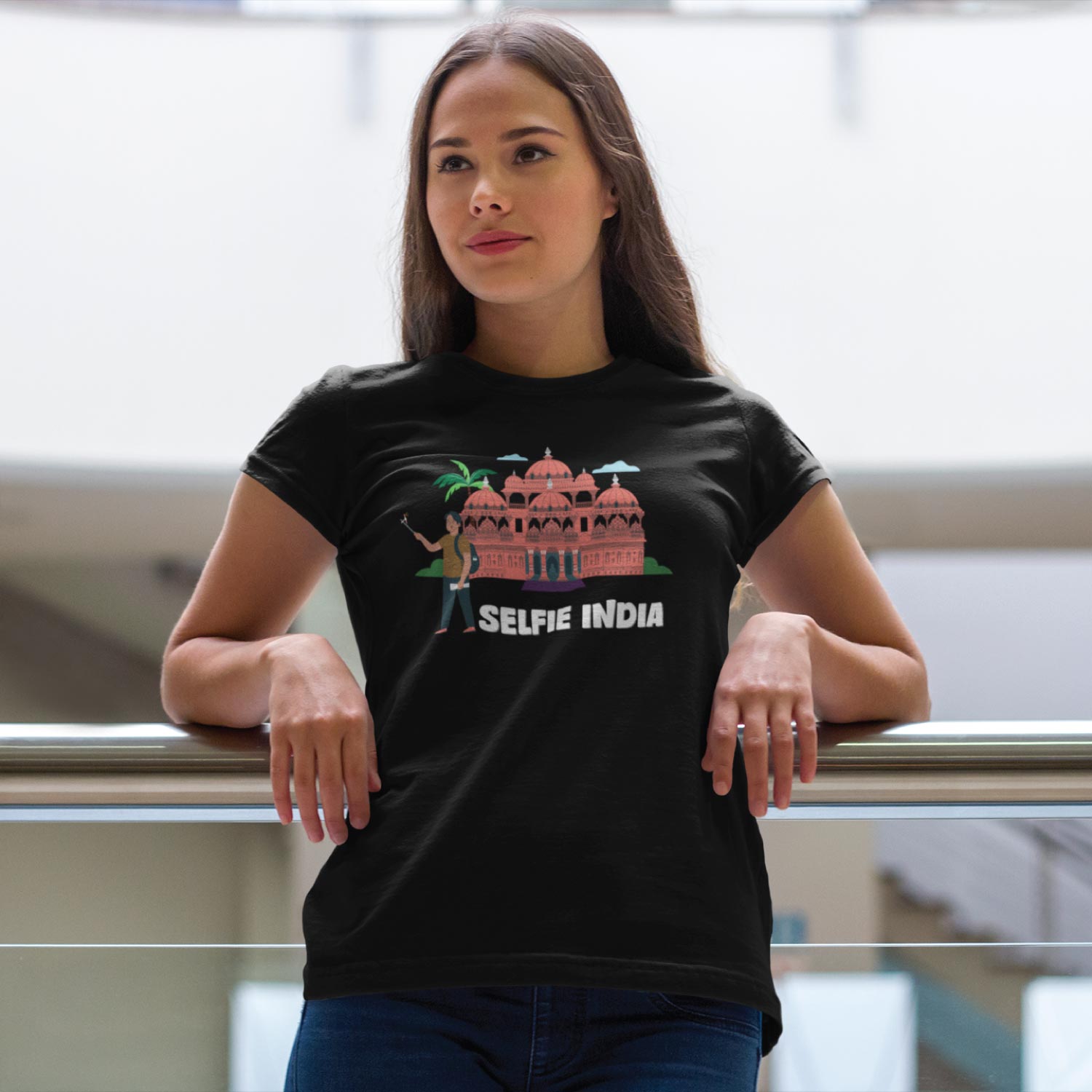 Selfie India Women’s Tee – Tantra Original Brand Since 1997 – Shipping Globally!