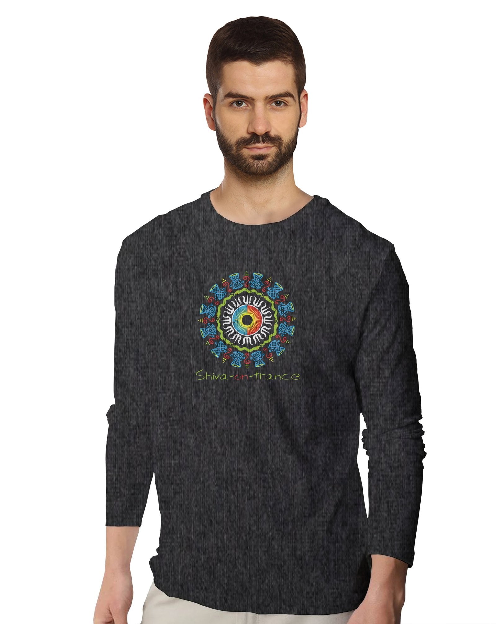 Shiva on trance (Full Sleeves) - Mens T-shirts - Shipping Globally!