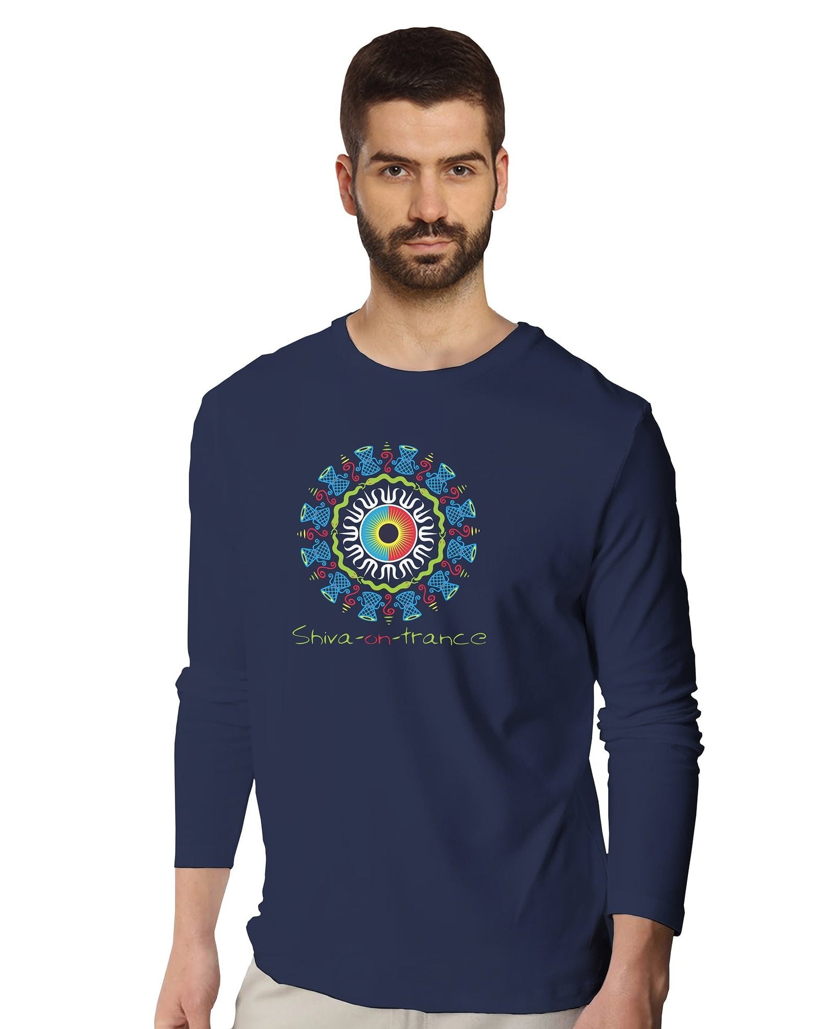 Shiva on trance (Full Sleeves) - Mens T-shirts - Shipping Globally!