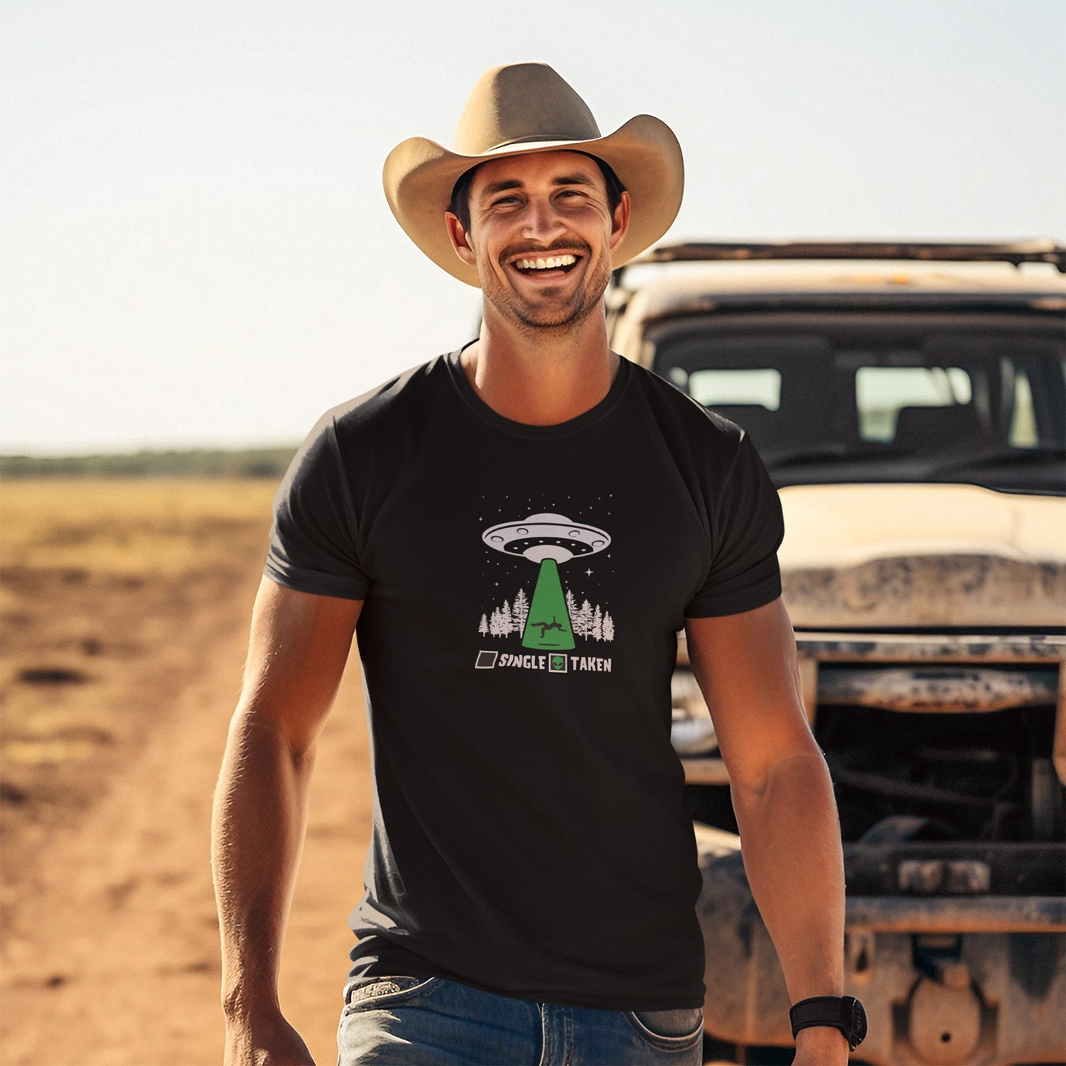 Tantra New! Single or Taken Original Unisex 100% Cotton Round Neck Printed Tshirt - Shipping Globally!