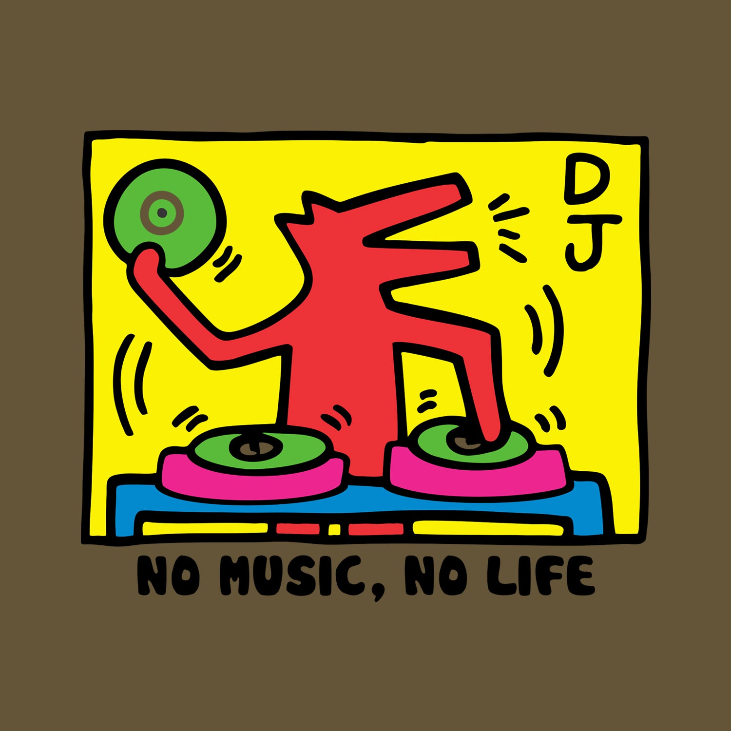 Spin DJ Graphic Tee - Tantra Original Brand (Since 1997) - Regular Fit, Half Sleeve, Round Neck, Premium Cotton, Casual Wear - Shipping Globally!