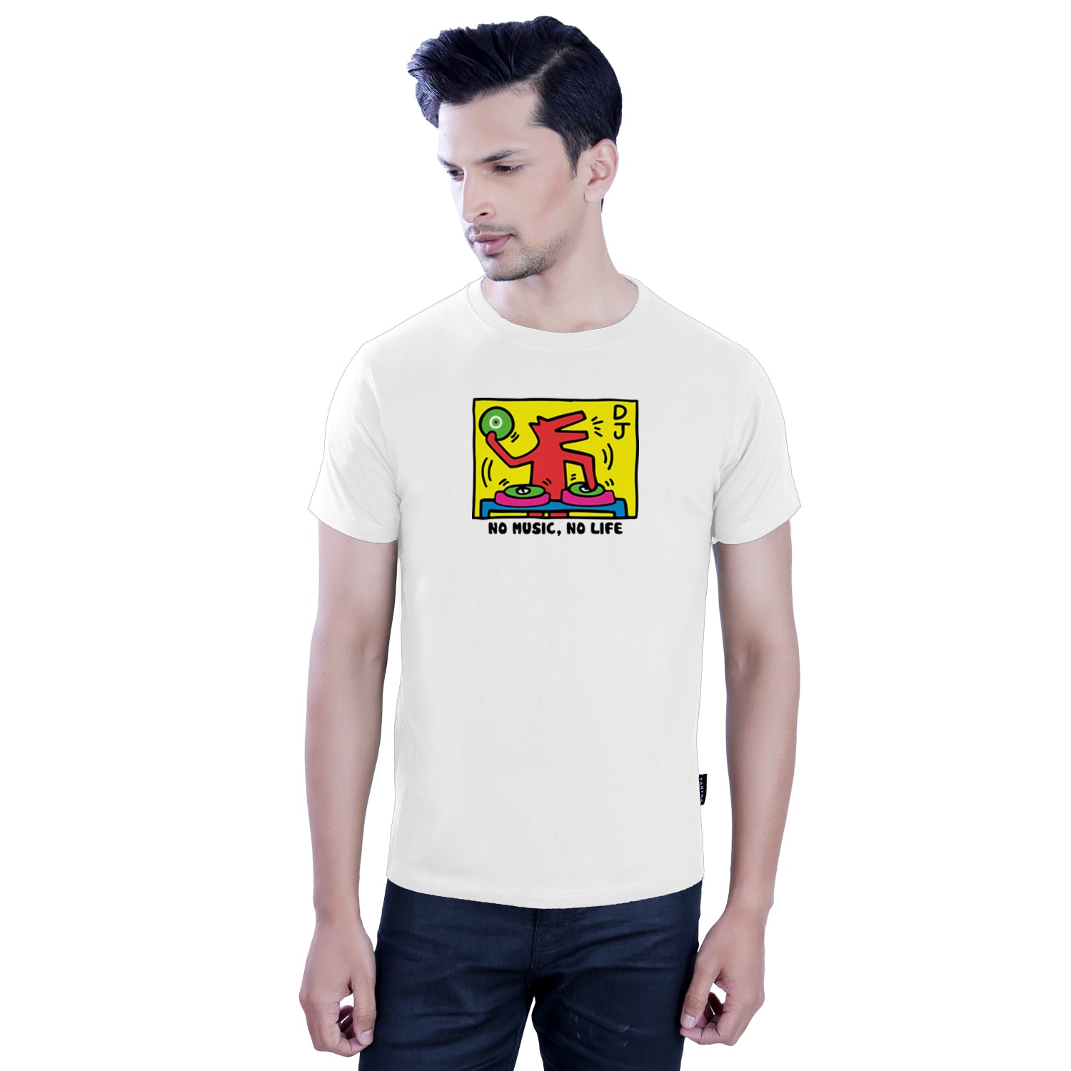 Spin DJ Graphic Tee - Tantra Original Brand (Since 1997) - Regular Fit, Half Sleeve, Round Neck, Premium Cotton, Casual Wear - Shipping Globally!