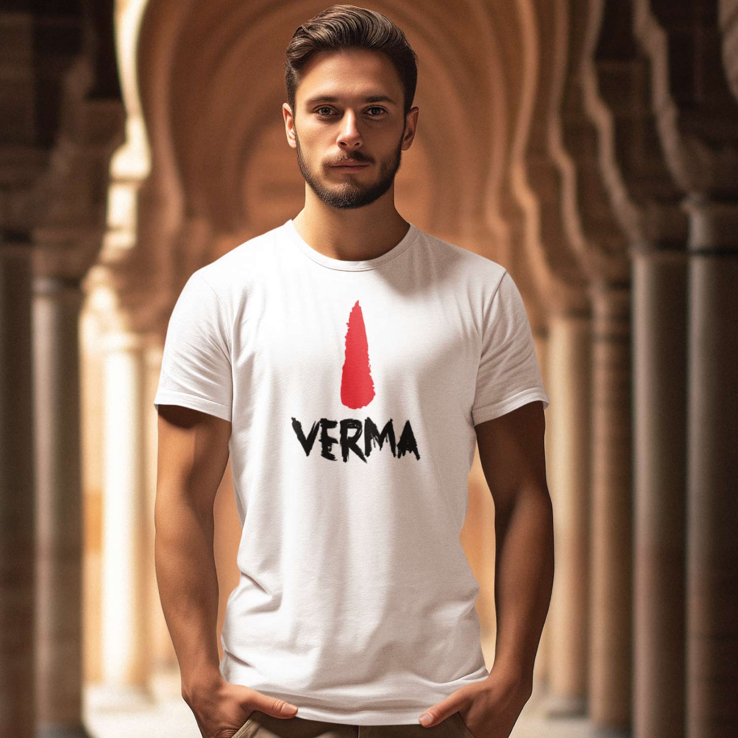 Tantra Tilak Verma 100% Cotton Round Neck Printed Tshirt - Shipping Globally!