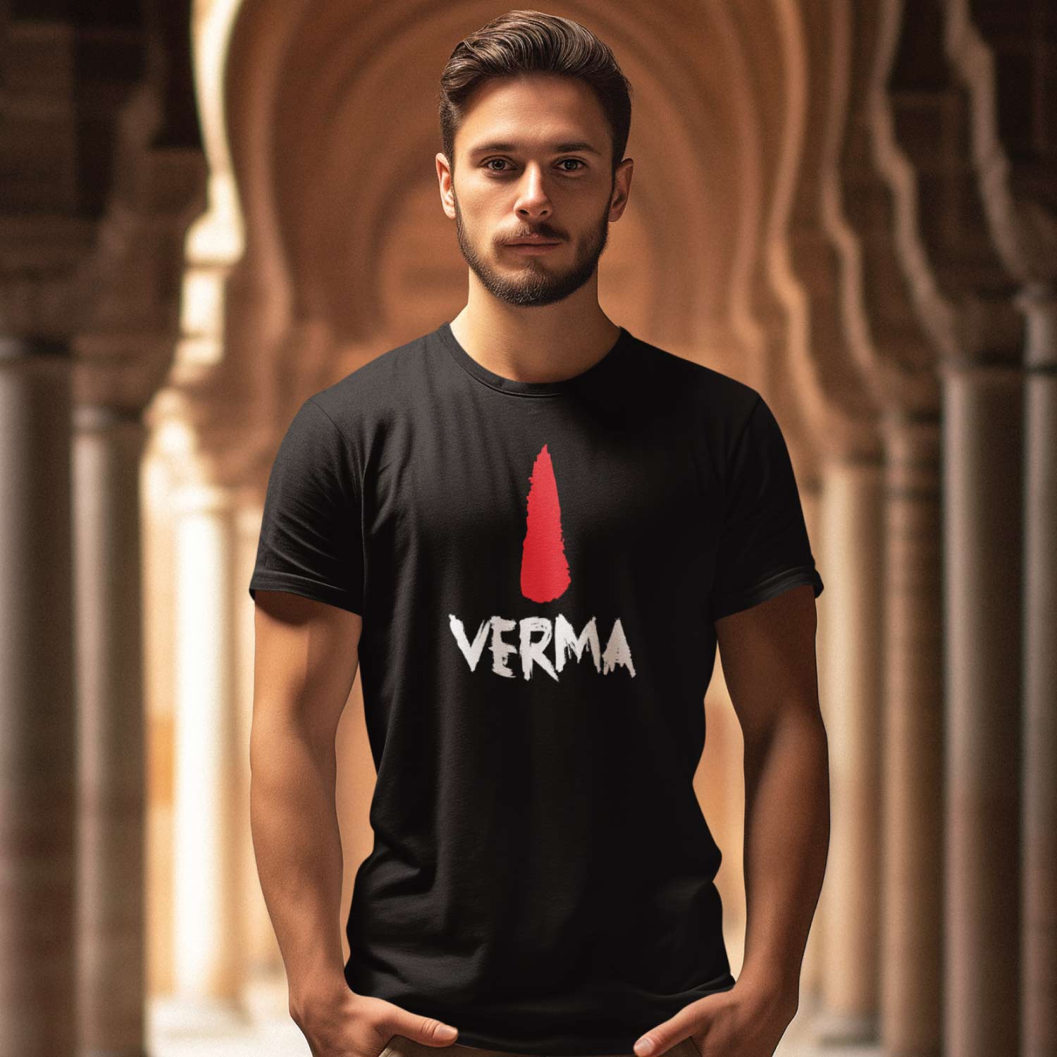 Tantra Tilak Verma 100% Cotton Round Neck Printed Tshirt - Shipping Globally!