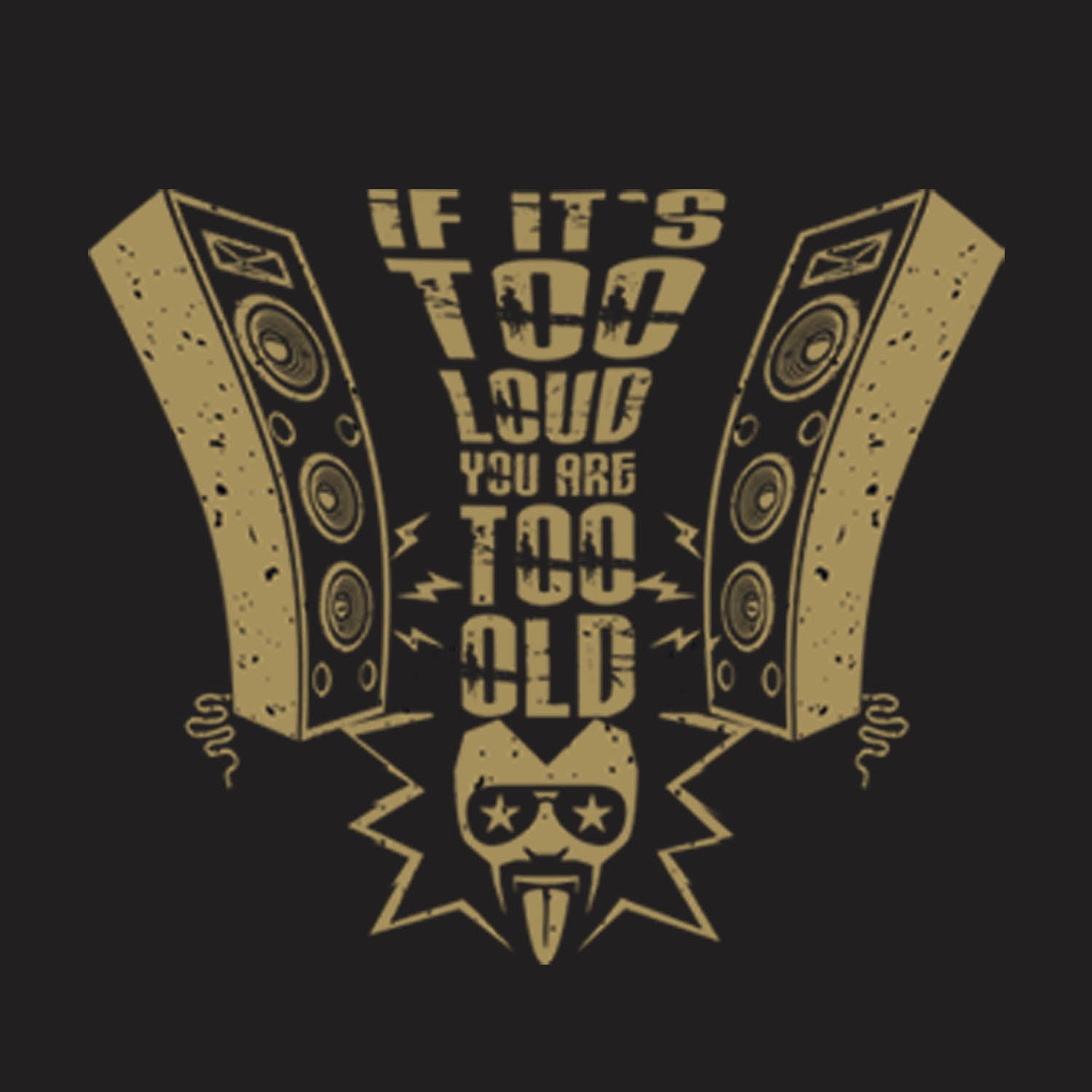 Too loud Graphic Tee - Tantra Original Brand (Since 1997) - Regular Fit, Half Sleeve, Round Neck, Premium Cotton, Casual Wear - Shipping Globally!