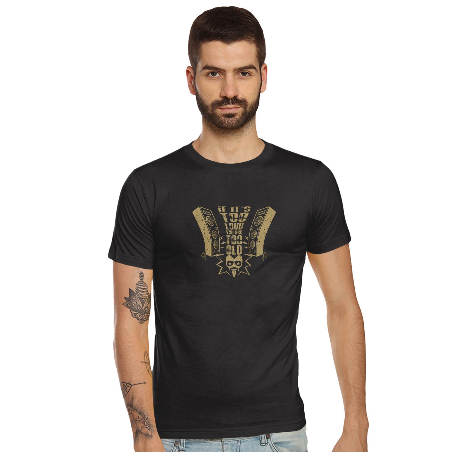 Too loud Graphic Tee - Tantra Original Brand (Since 1997) - Regular Fit, Half Sleeve, Round Neck, Premium Cotton, Casual Wear - Shipping Globally!