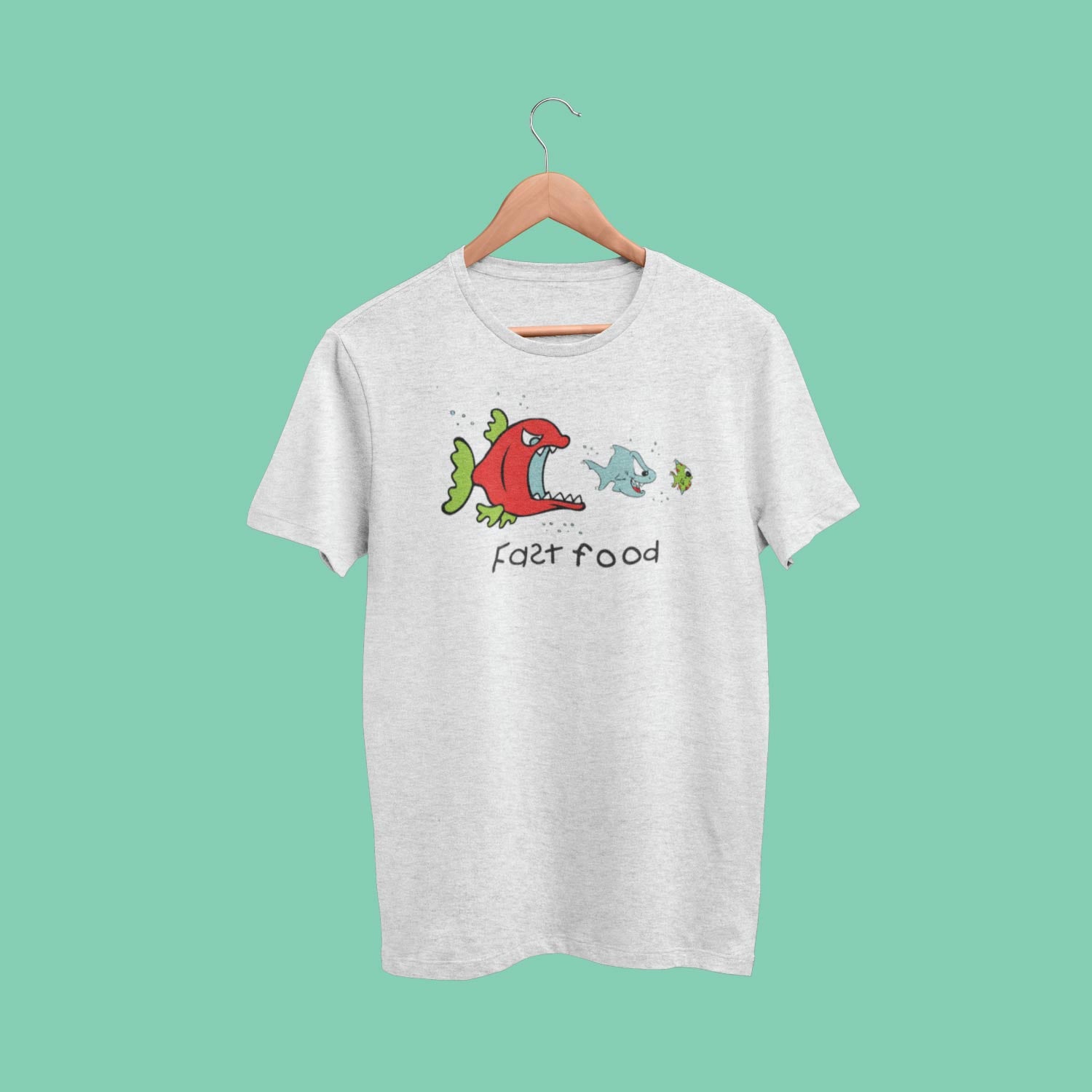 Fast Food - Tantra Original Since 1997 - Cotton Tee for Kids – Funny Cartoon Ocean Humor Tee - Shipping Globally!