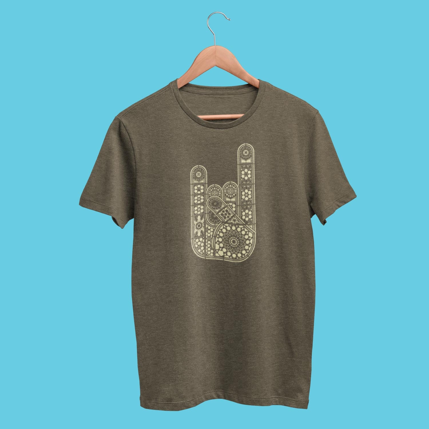 Rock Hand – Tantra Original Brand Since 1997 – Unisex Cotton Tee – Music-Inspired Everyday Wear - Shipping Globally!
