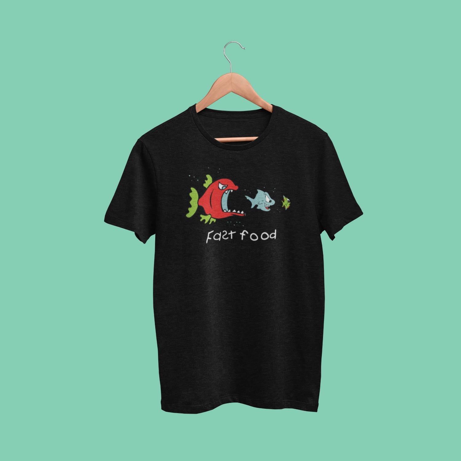 Fast Food - Tantra Original Since 1997 - Cotton Tee for Kids – Funny Cartoon Ocean Humor Tee - Shipping Globally!