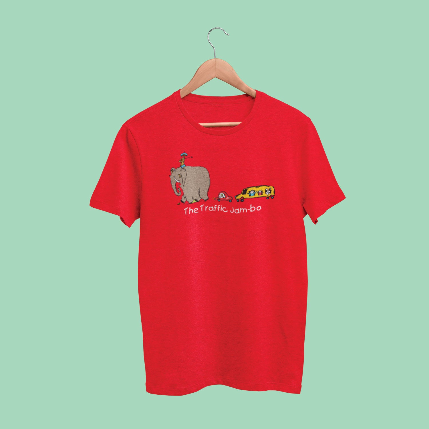 Jamboo - Tantra Original Brand Since 1997 - Unisex Graphic Cotton Elephant Print Tee - Shipping Globally!