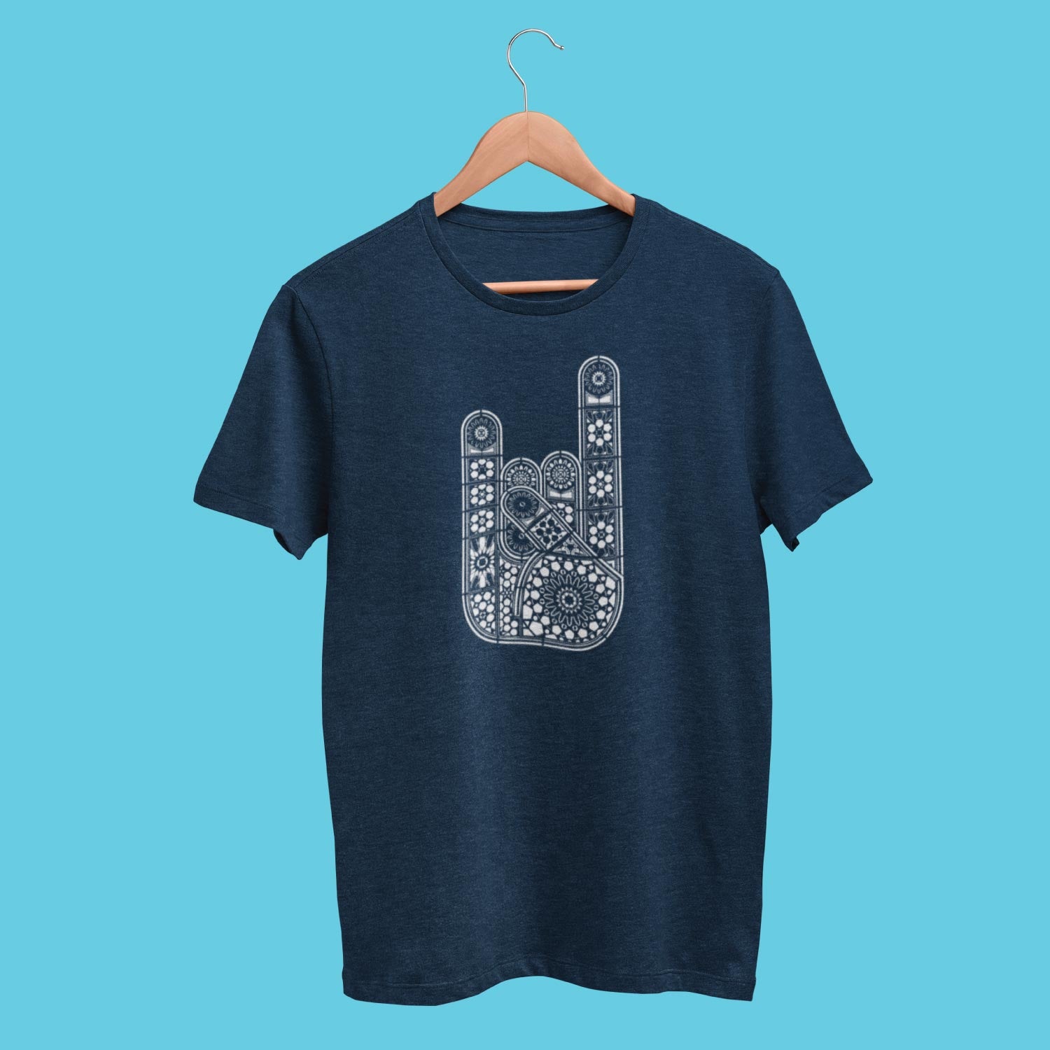 Rock Hand – Tantra Original Brand Since 1997 – Unisex Cotton Tee – Music-Inspired Everyday Wear - Shipping Globally!