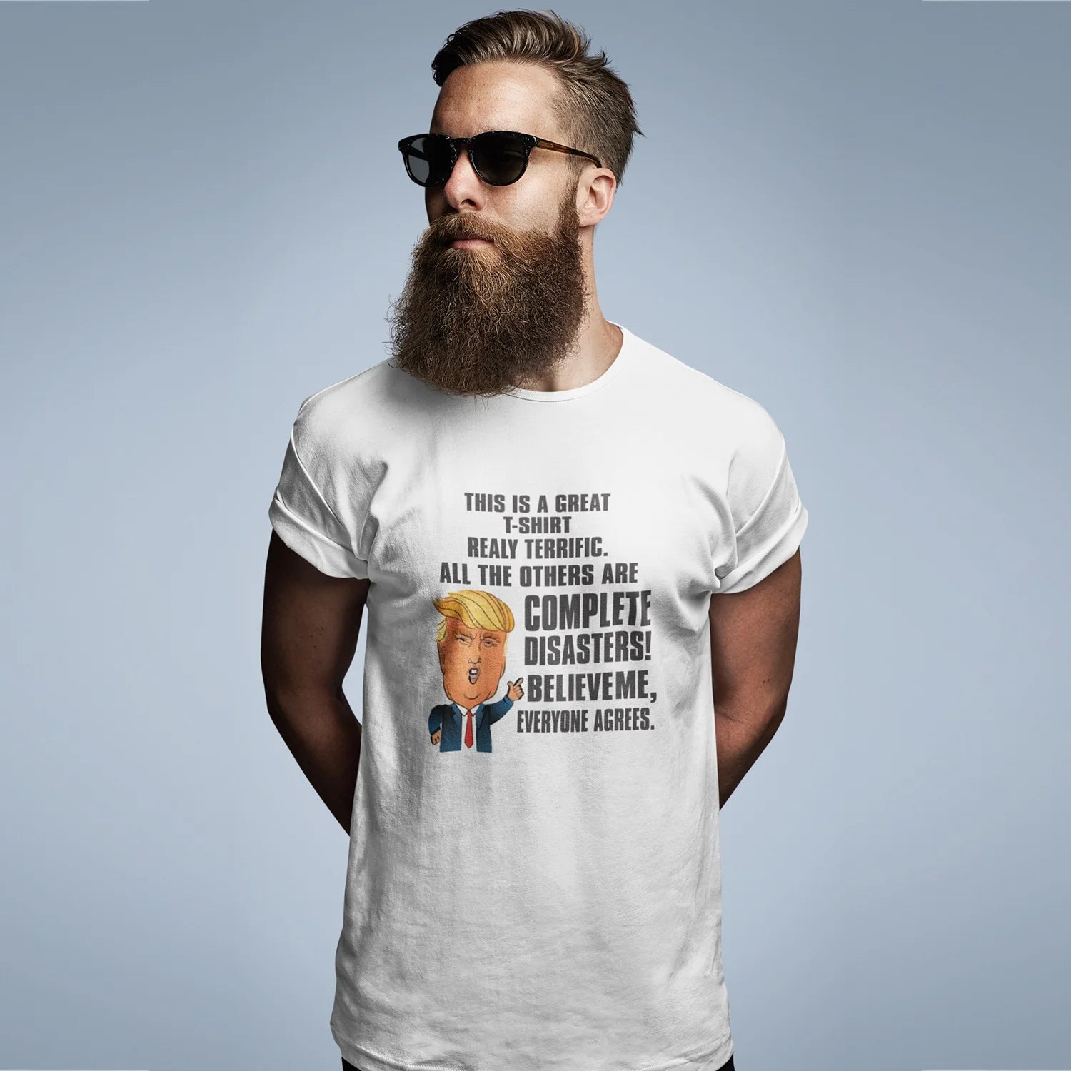 Trump Speech Men's Round Neck Printed T-Shirt - Shipping Globally!