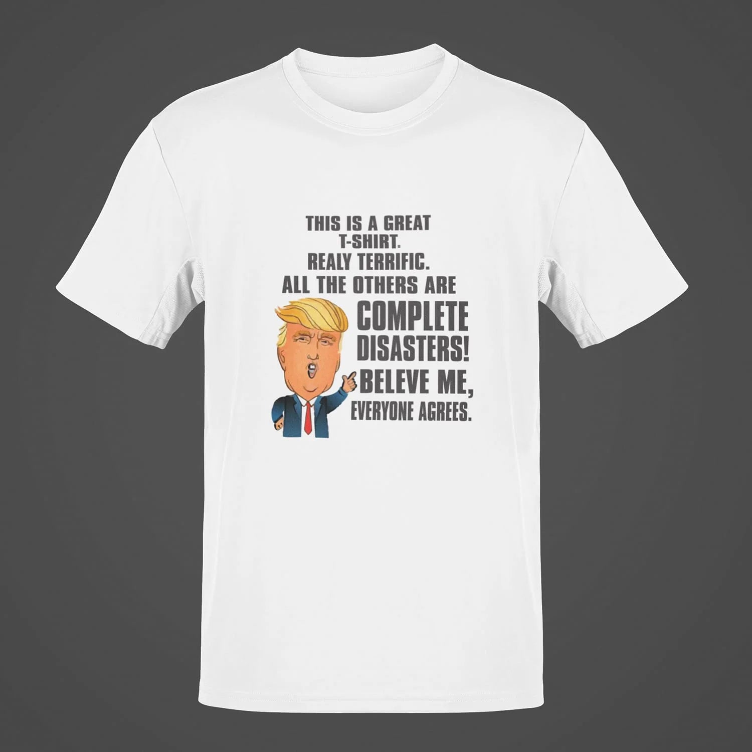 Trump Speech Men's Round Neck Printed T-Shirt - Shipping Globally!