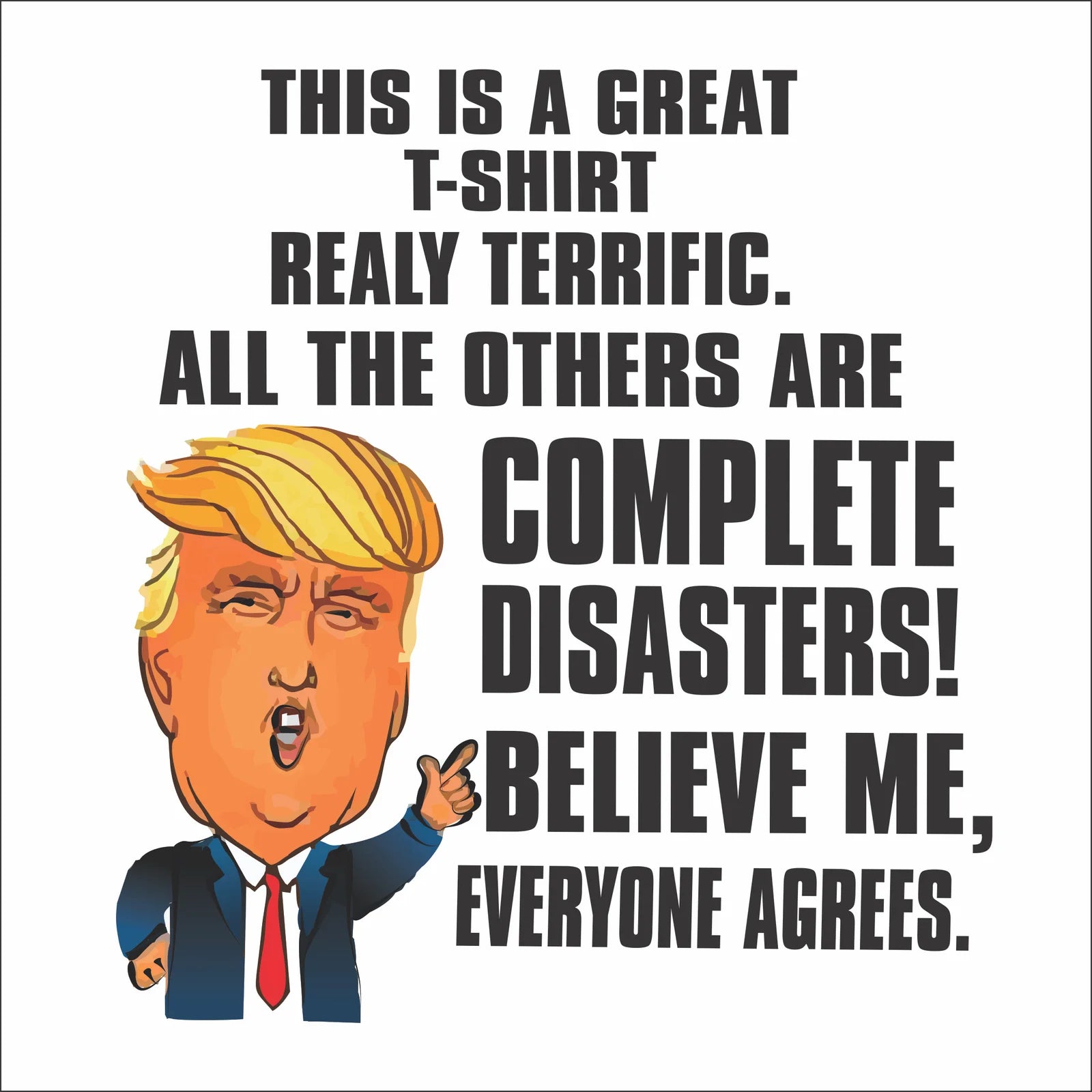 Trump Speech Men's Round Neck Printed T-Shirt - Shipping Globally!