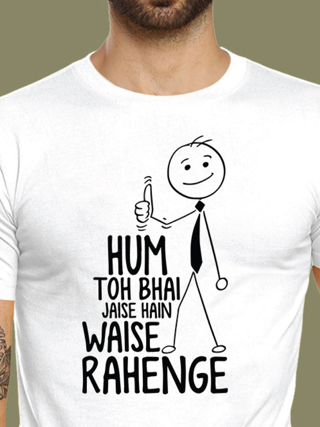 Waise Rahenge – Tantra Original Brand Since 1997 – Unisex Cotton Tee Bold Hindi Graphic Everyday Wear - Shipping Globally!