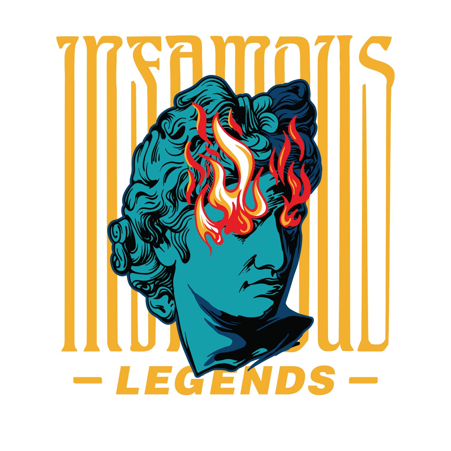 Legends 2 T-Shirt – Tantra Original Brand Since 1997 – Unisex Cotton Tee – Graphic Casual Everyday Wear - Shipping Globally!