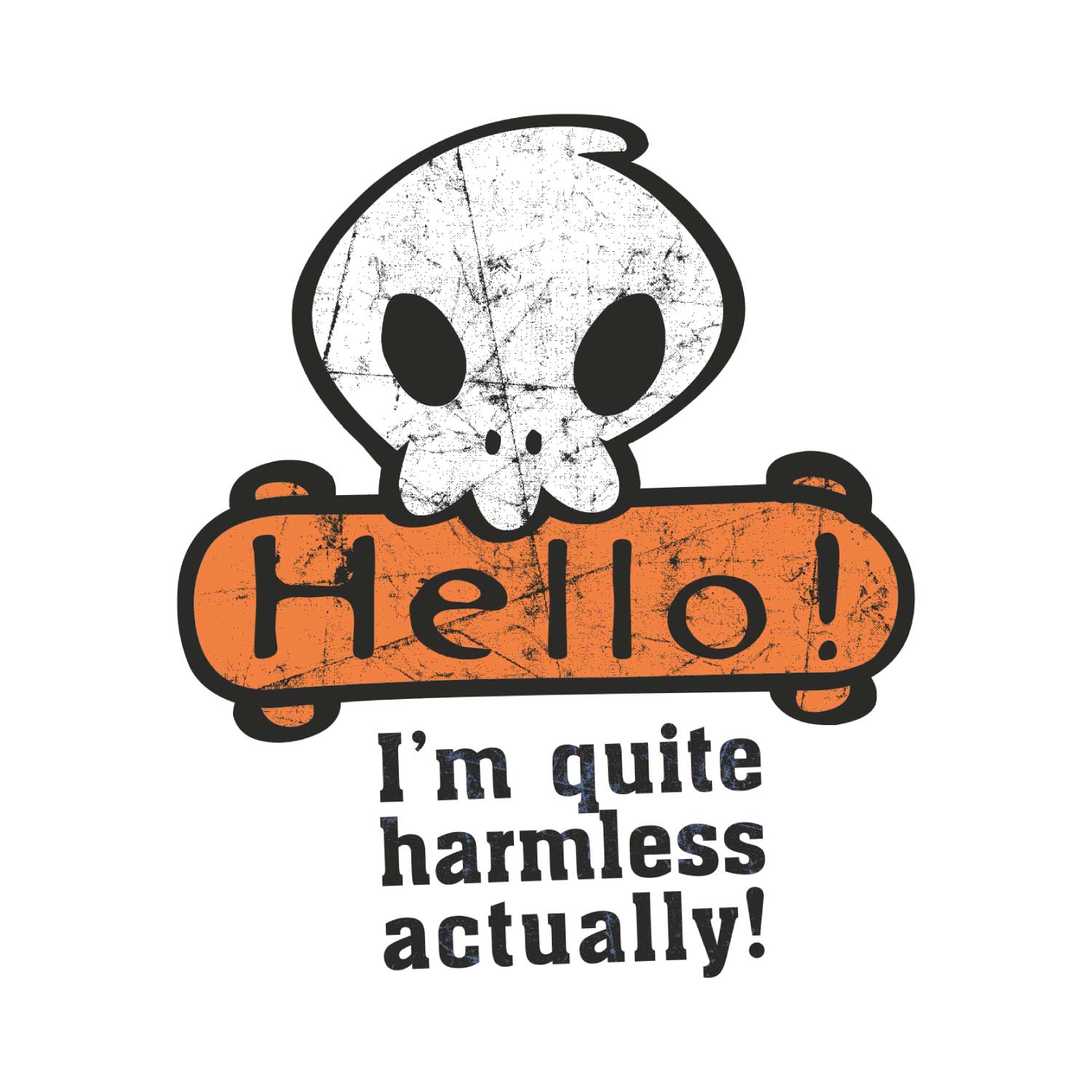 Hello Skull Kids Tee – Tantra Original Since 1997 – Cotton Tee Everyday Wear – Shipping Globally!