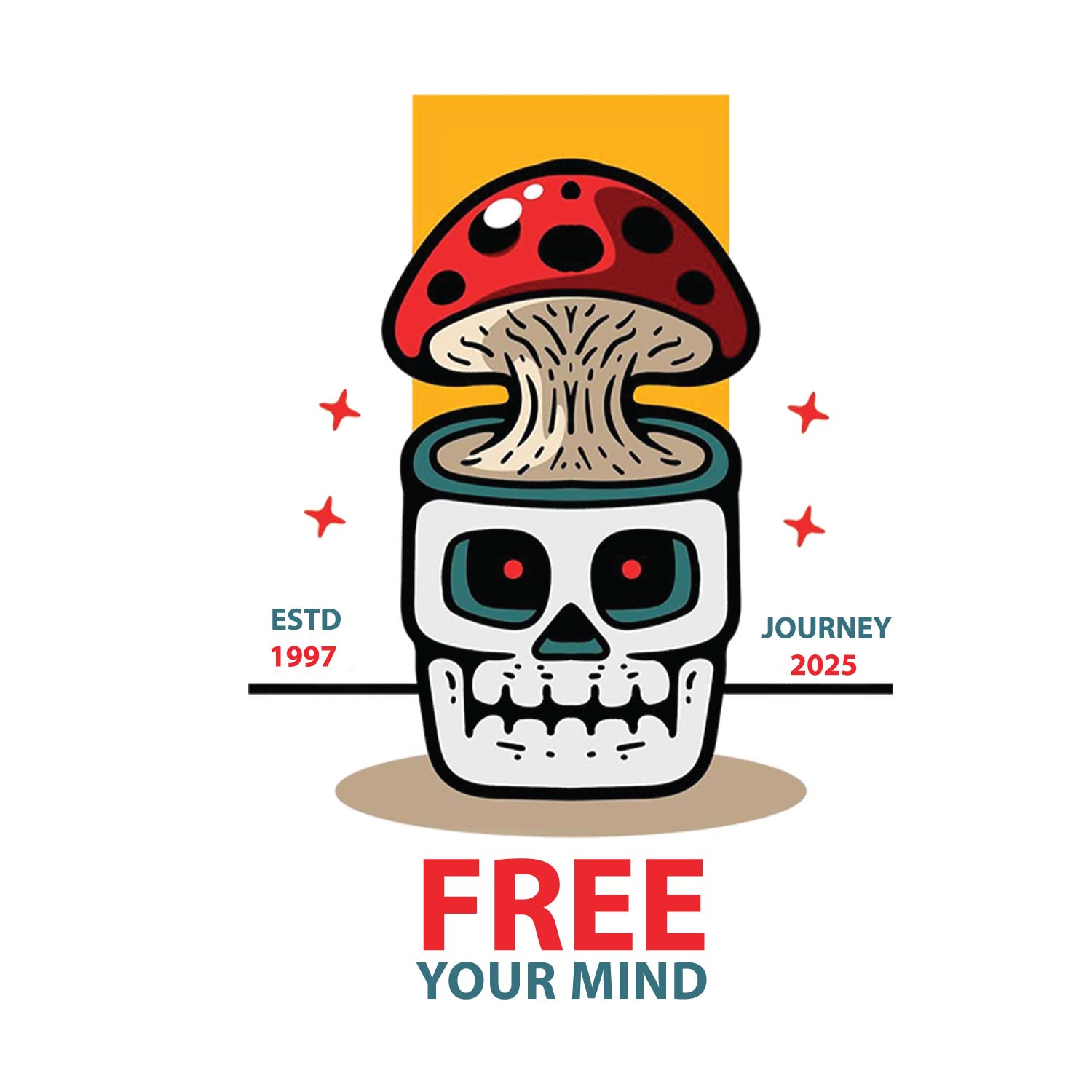 Free Your Mind 2 – Tantra Original Since 1997 – Unisex Cotton Tee Everyday Wear – Shipping Globally!