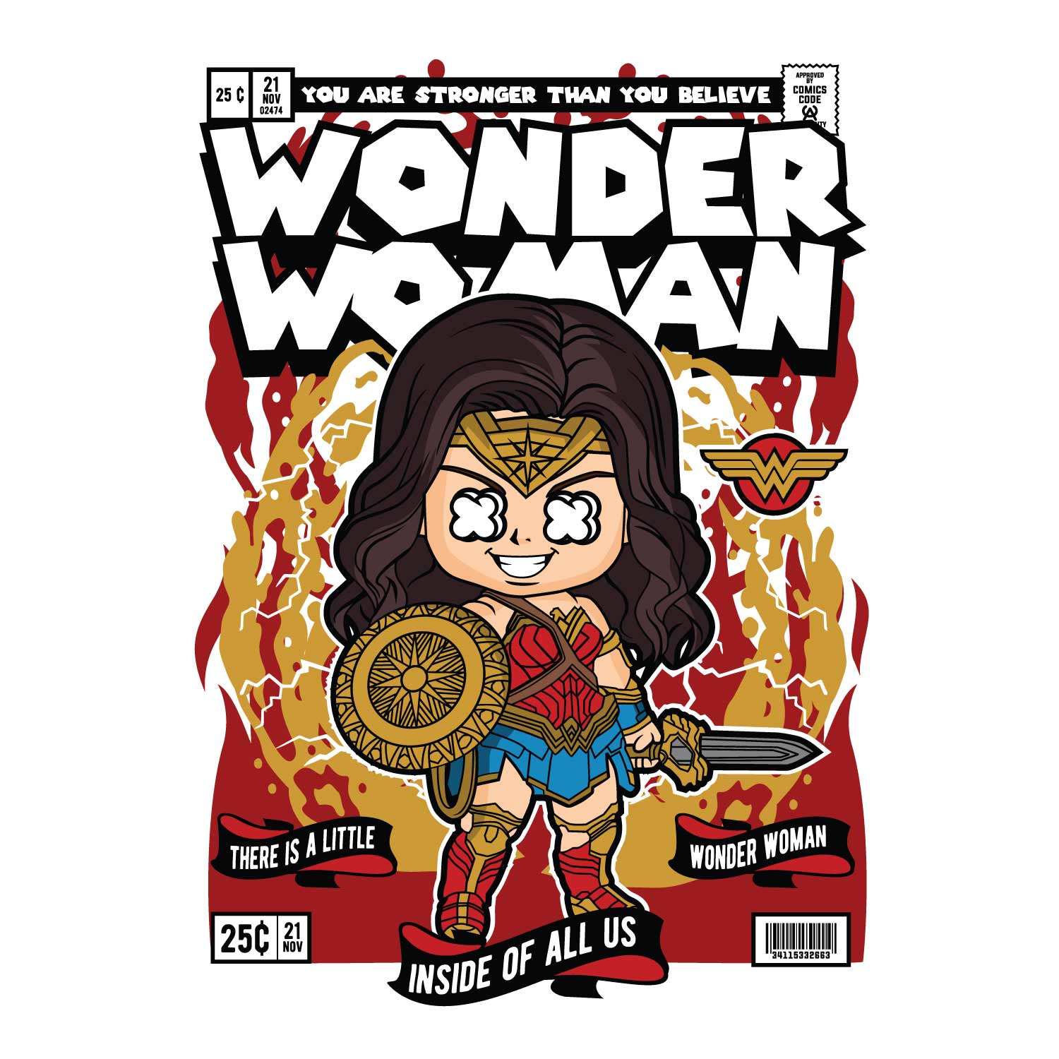 Wonder Woman – Tantra Original Brand Since 1997 – Women’s Cotton Tee Everyday Wear - Shipping Globally!