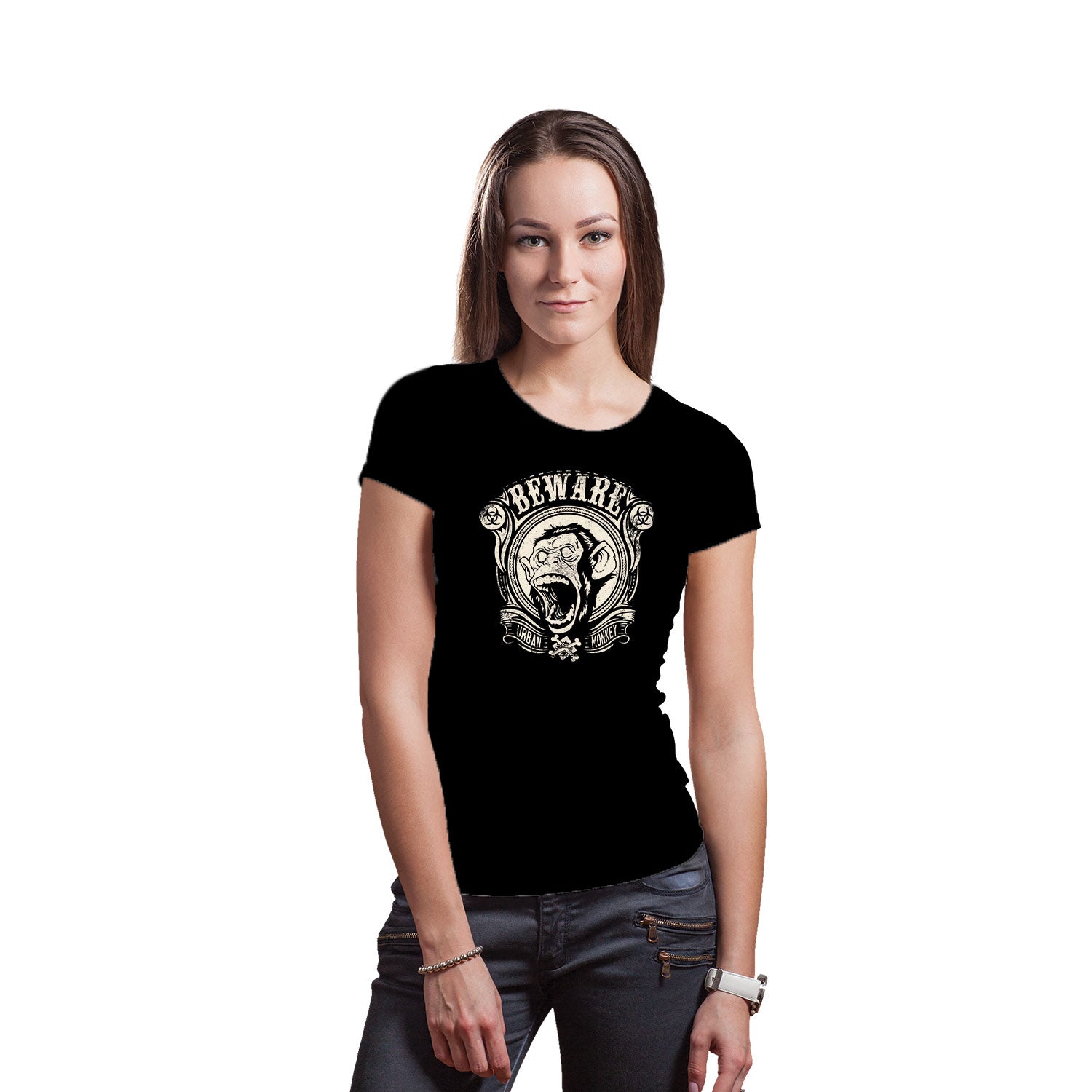 Beware Women’s Tee – Tantra Original Brand Since 1997 – Graphic Cotton Tee – Casual Wear For Fierce Females - Shipping Globally!
