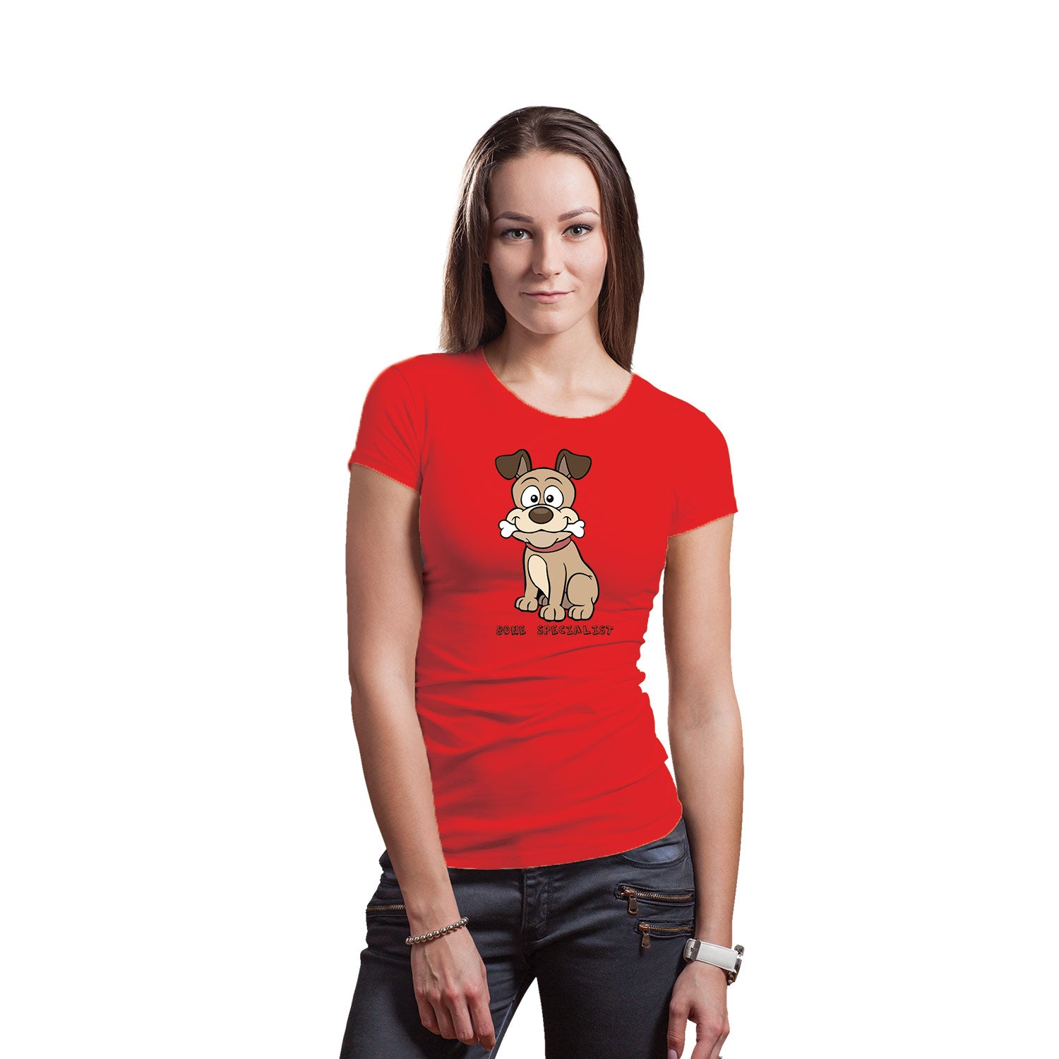 Bone Speciality Women’s Tee – Tantra Original Brand Since 1997 – Graphic Cotton Tee – Fun Dog Casual Wear - Shipping Globally!